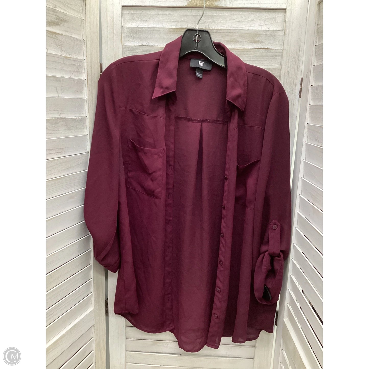 Top Long Sleeve By Clothes Mentor In Purple, Size: Xl