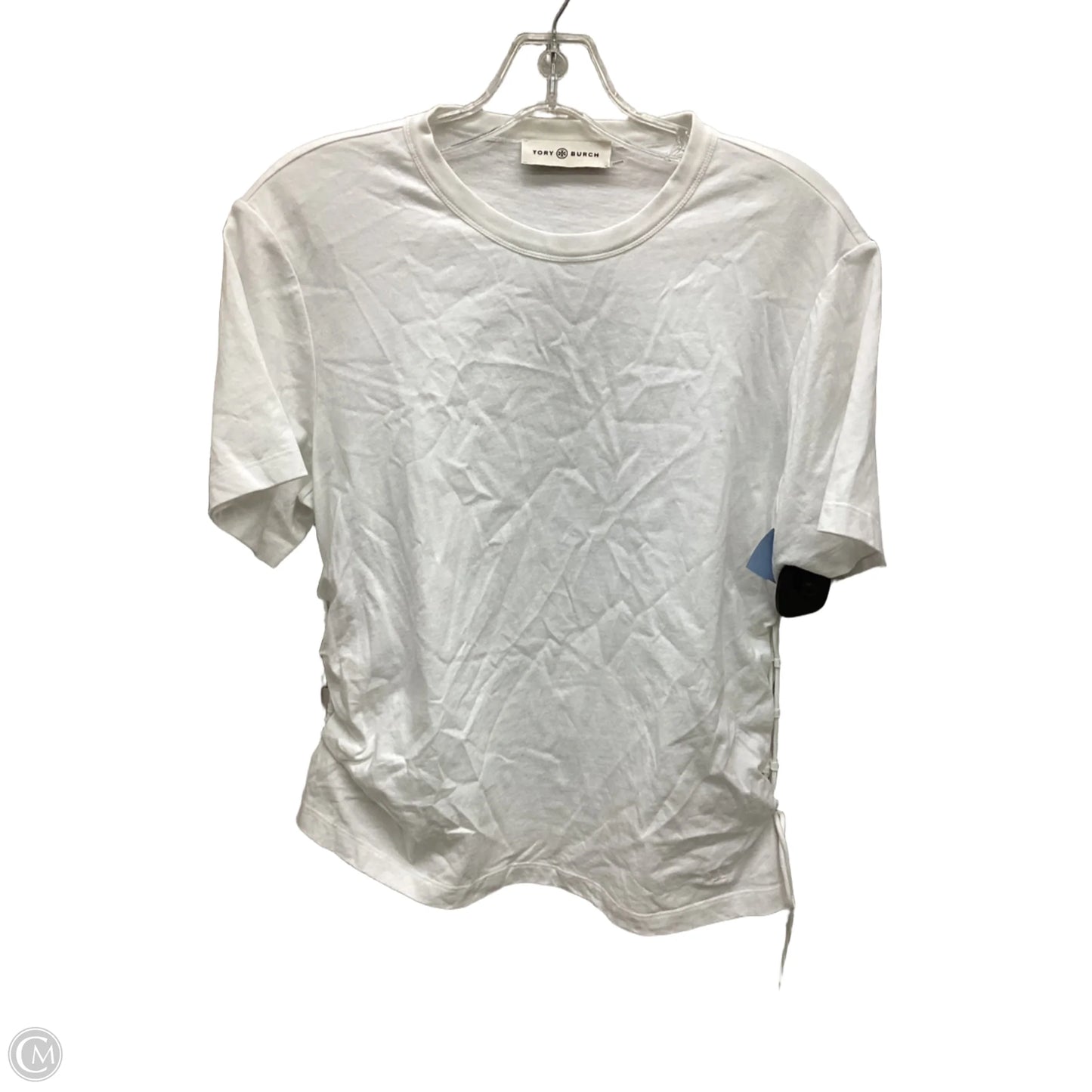 Top Short Sleeve By Tory Burch In White, Size: M