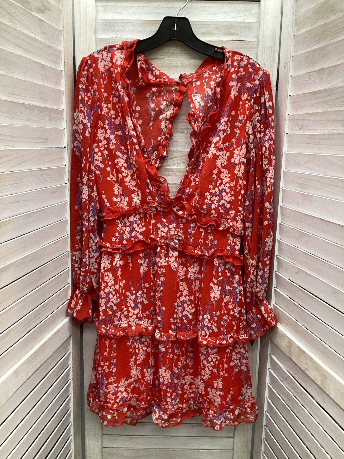 Dress Casual Midi By Clothes Mentor In Floral, Size: M