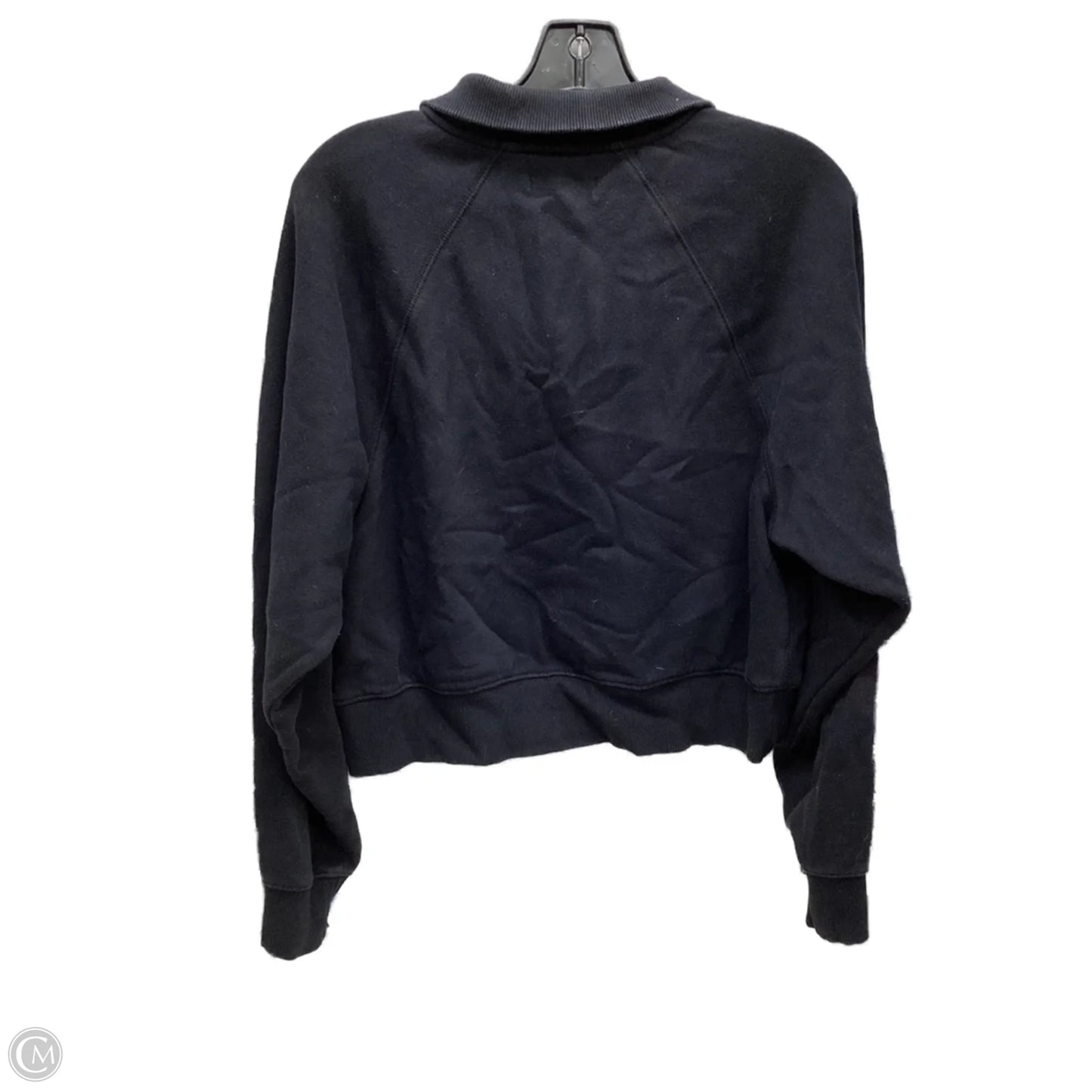 Sweatshirt Crewneck By Calvin Klein In Black, Size: S