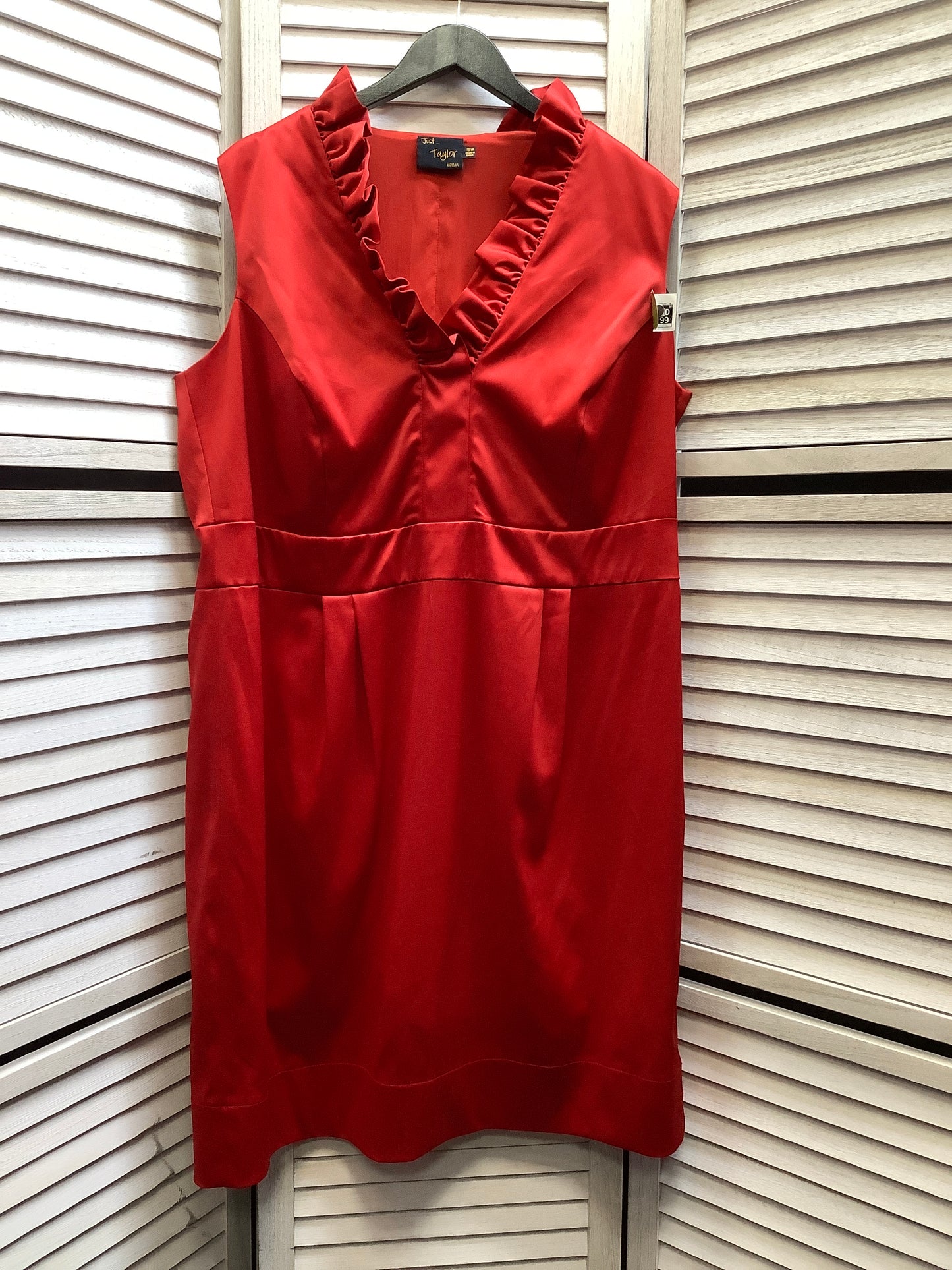 Dress Casual Midi By Just Taylor Size: 18