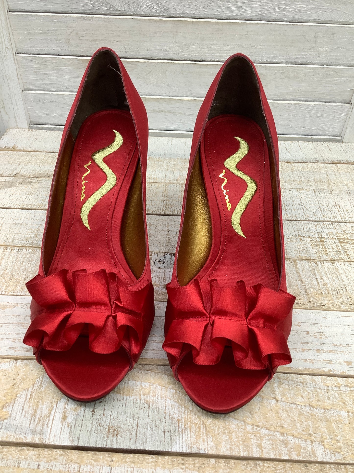 Sandals Heels Stiletto By Nina Size: 5