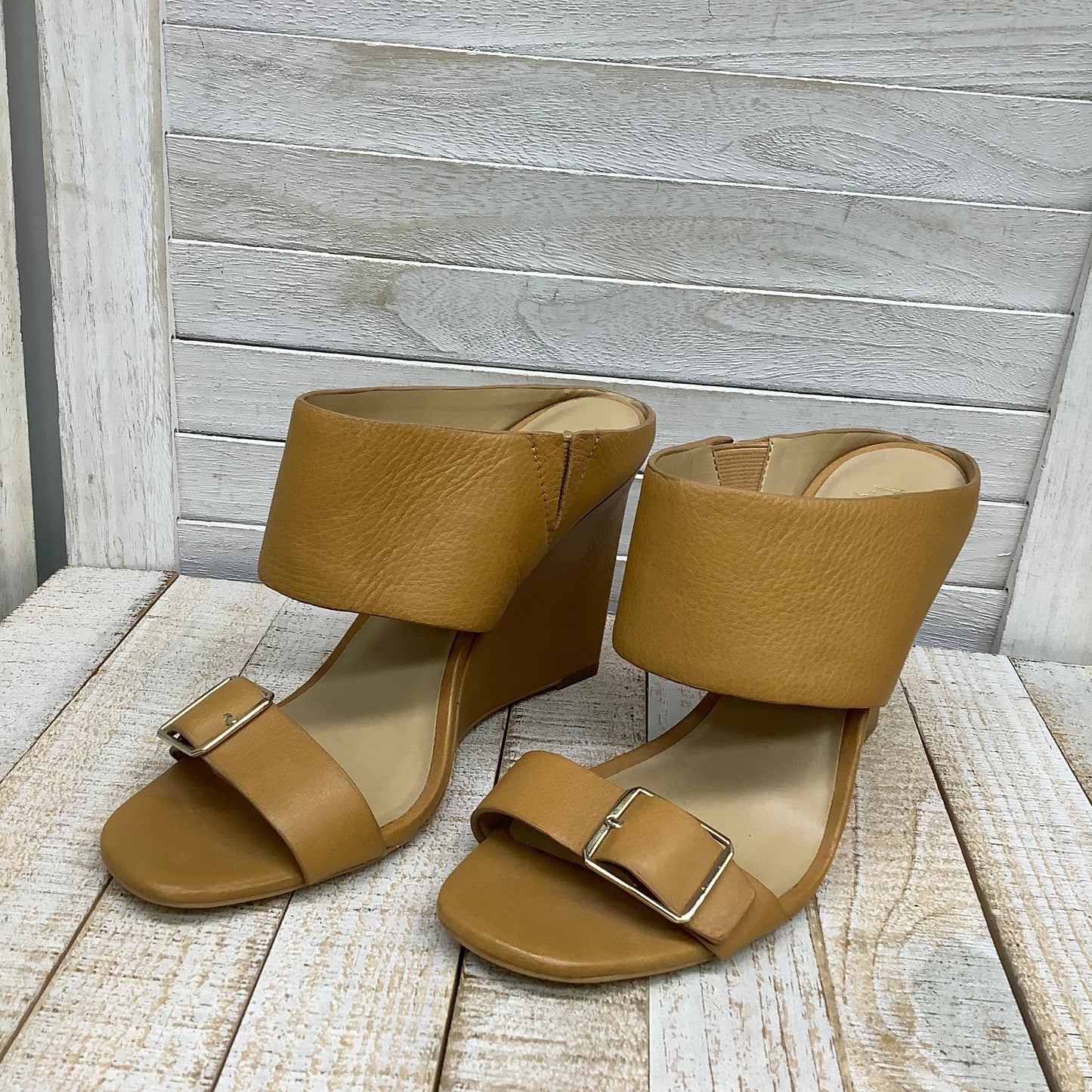 Sandals Heels Wedge By Ann Taylor Size: 7.5