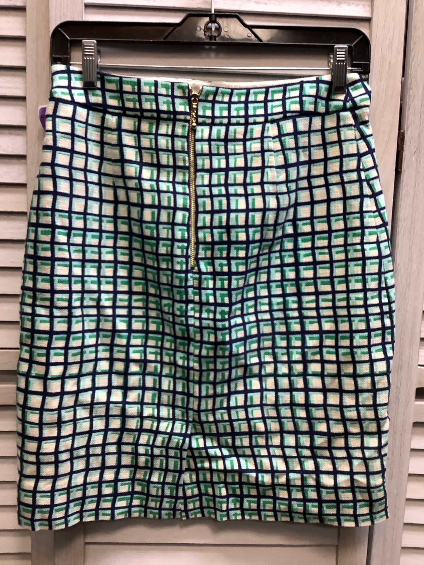 Geometric Pattern Skirt Designer Kate Spade, Size 2