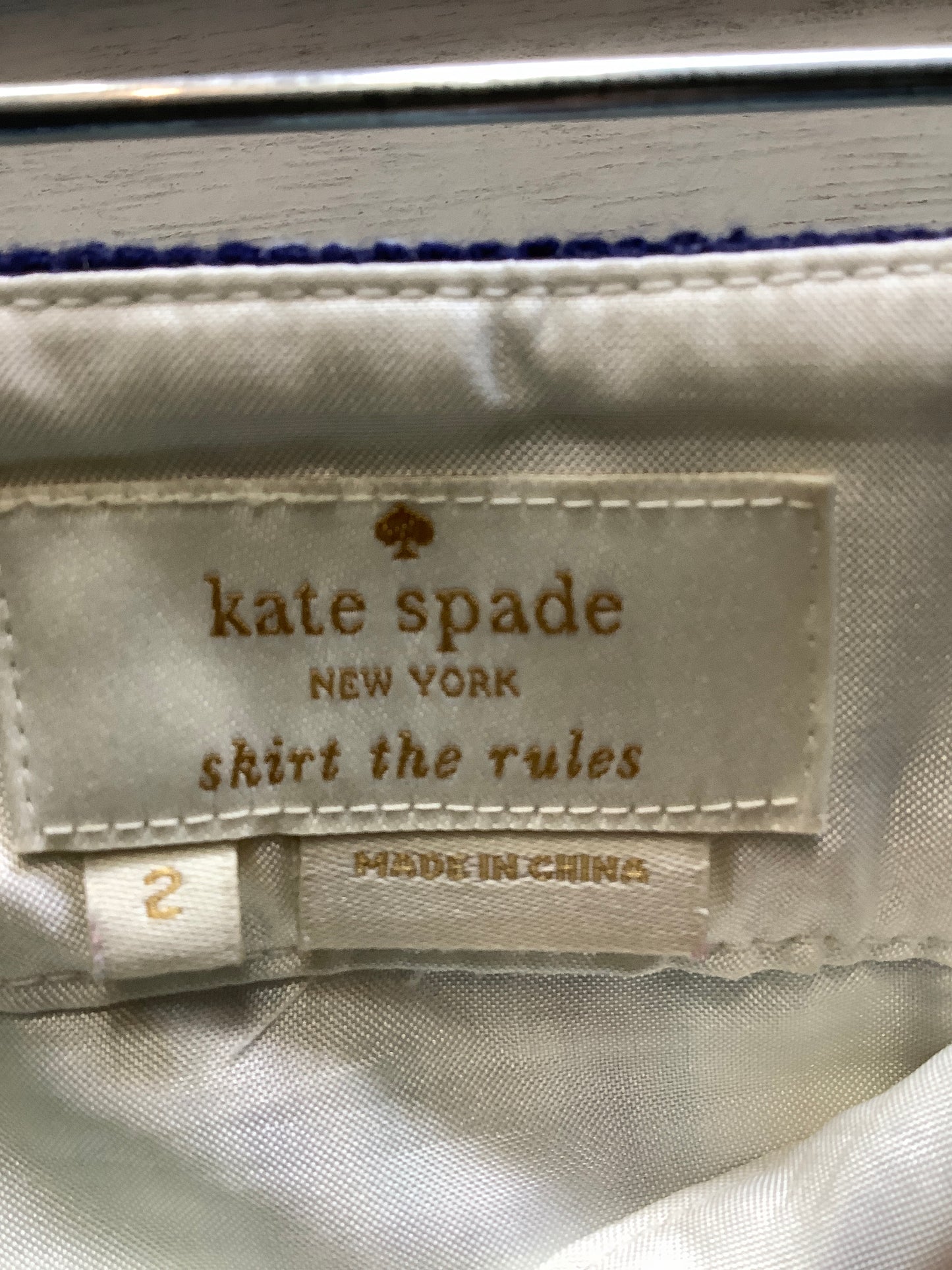 Geometric Pattern Skirt Designer Kate Spade, Size 2