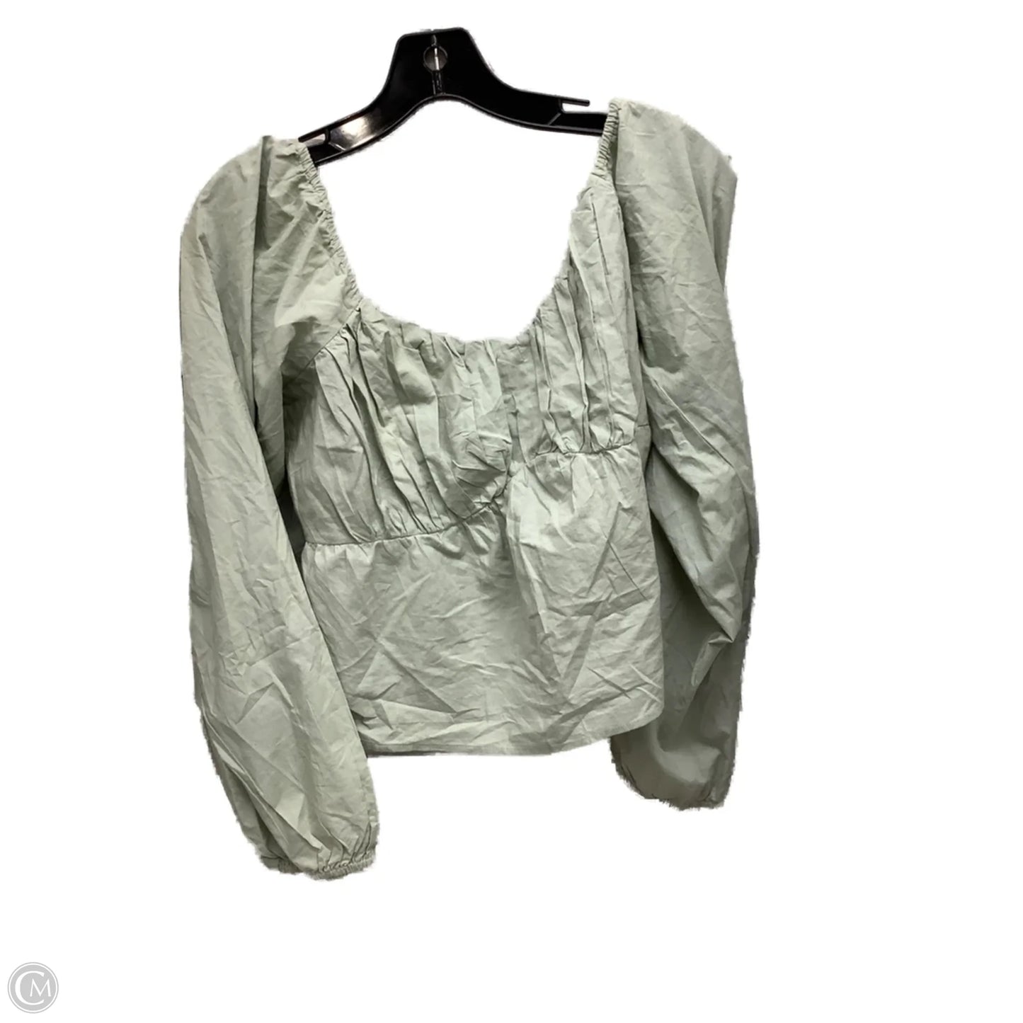 Top Long Sleeve By Clothes Mentor In Green, Size: Xl