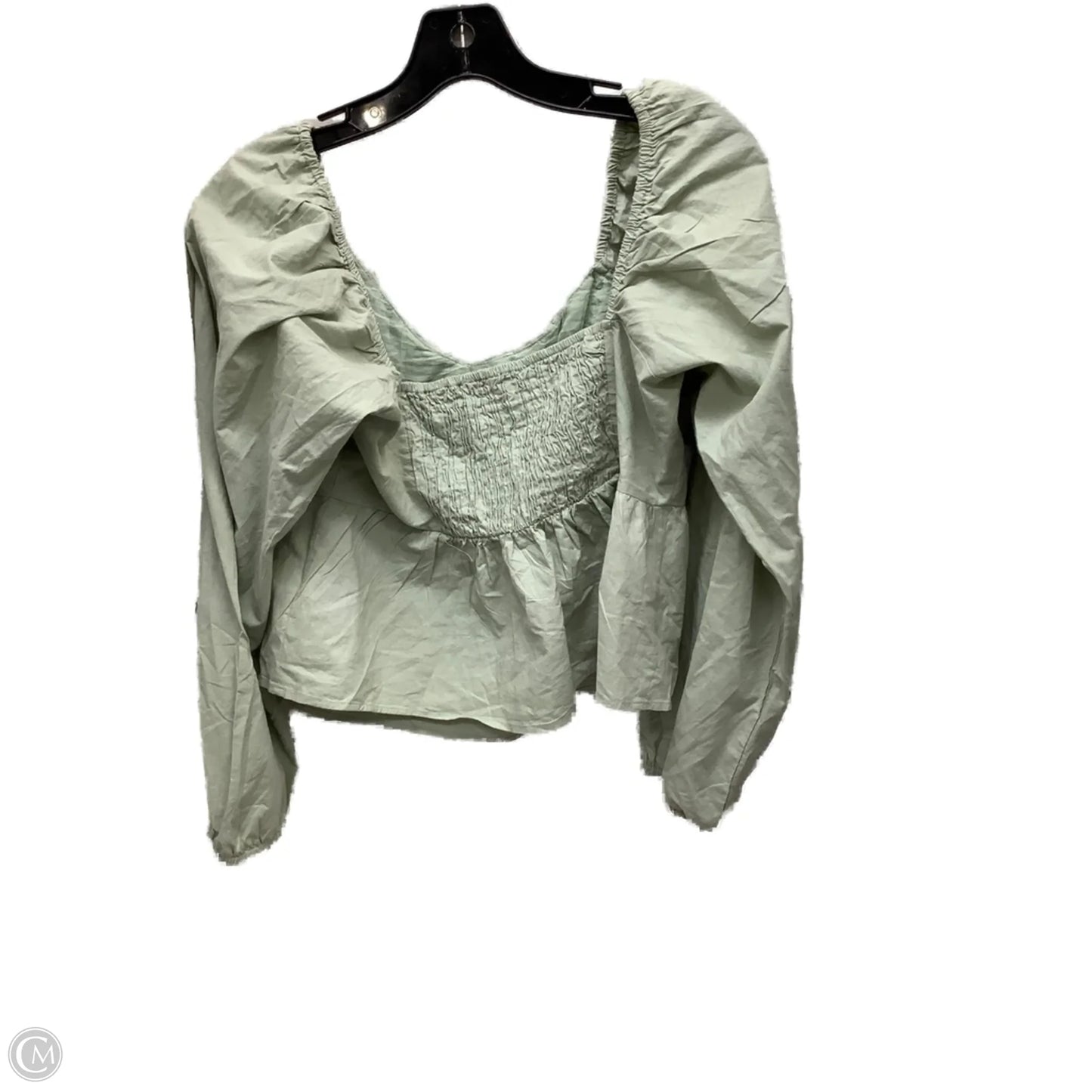Top Long Sleeve By Clothes Mentor In Green, Size: Xl