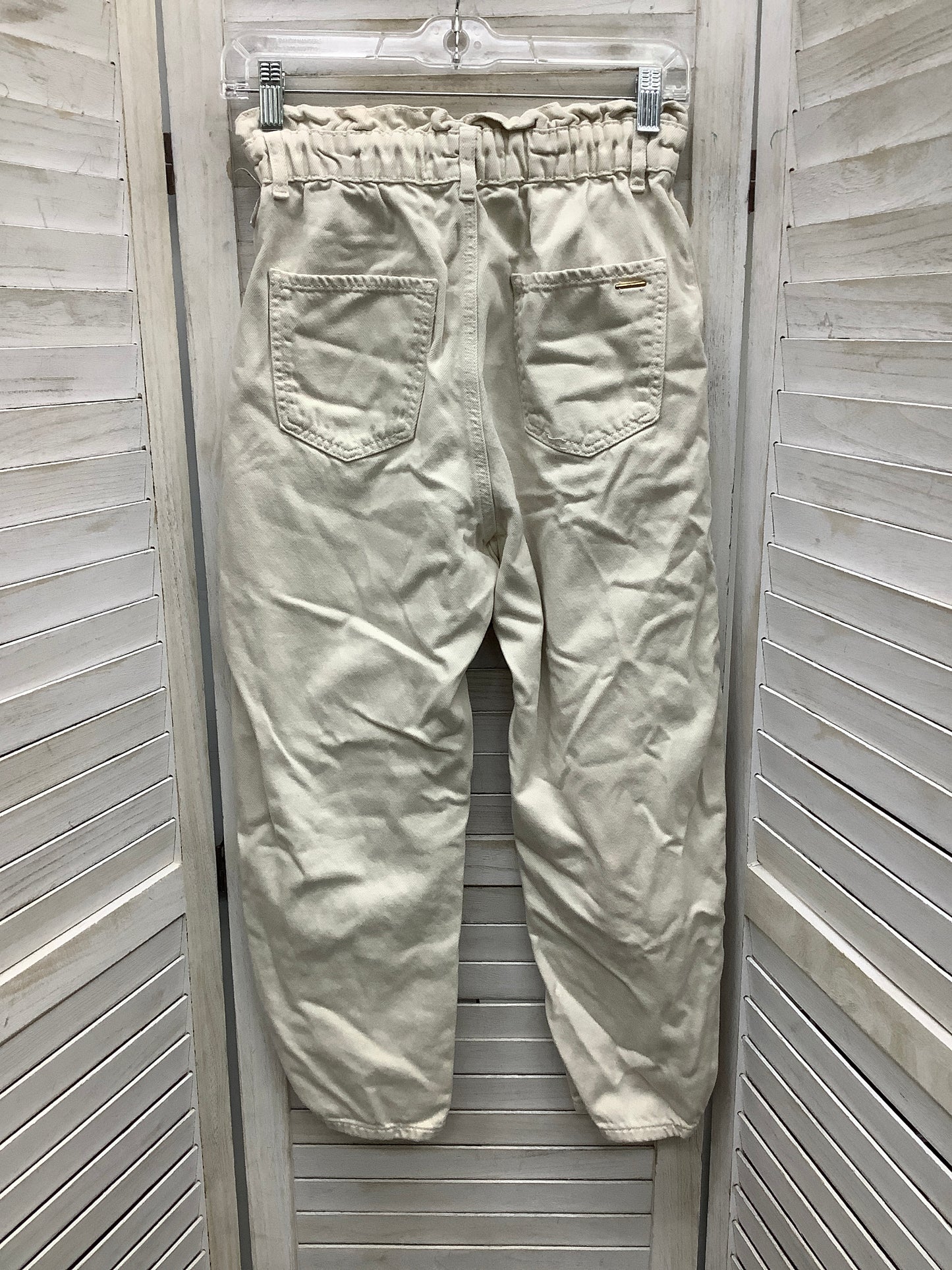 Jeans Cropped By Zara In Tan, Size: 2
