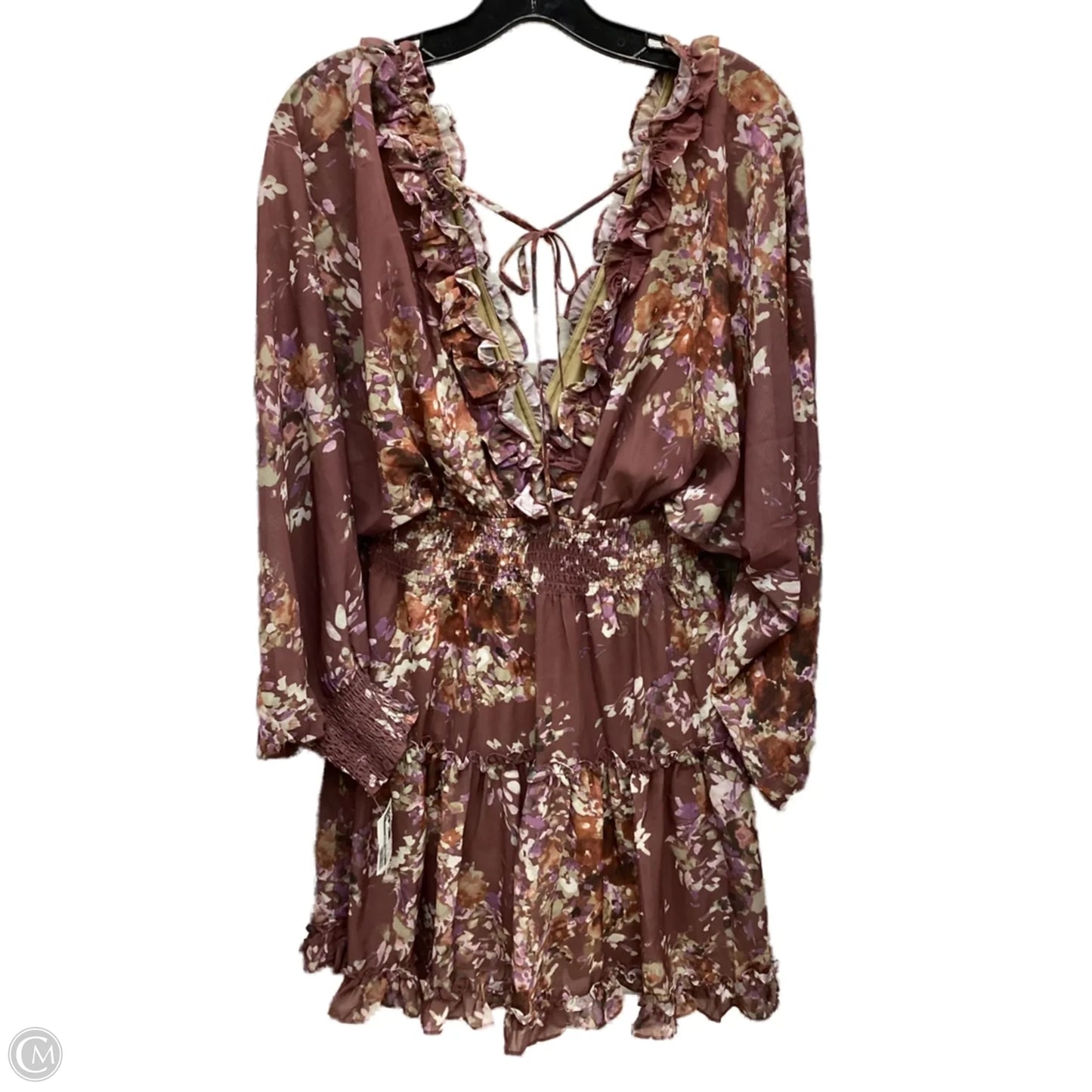 Dress Casual Short By Clothes Mentor In Floral Print, Size: M