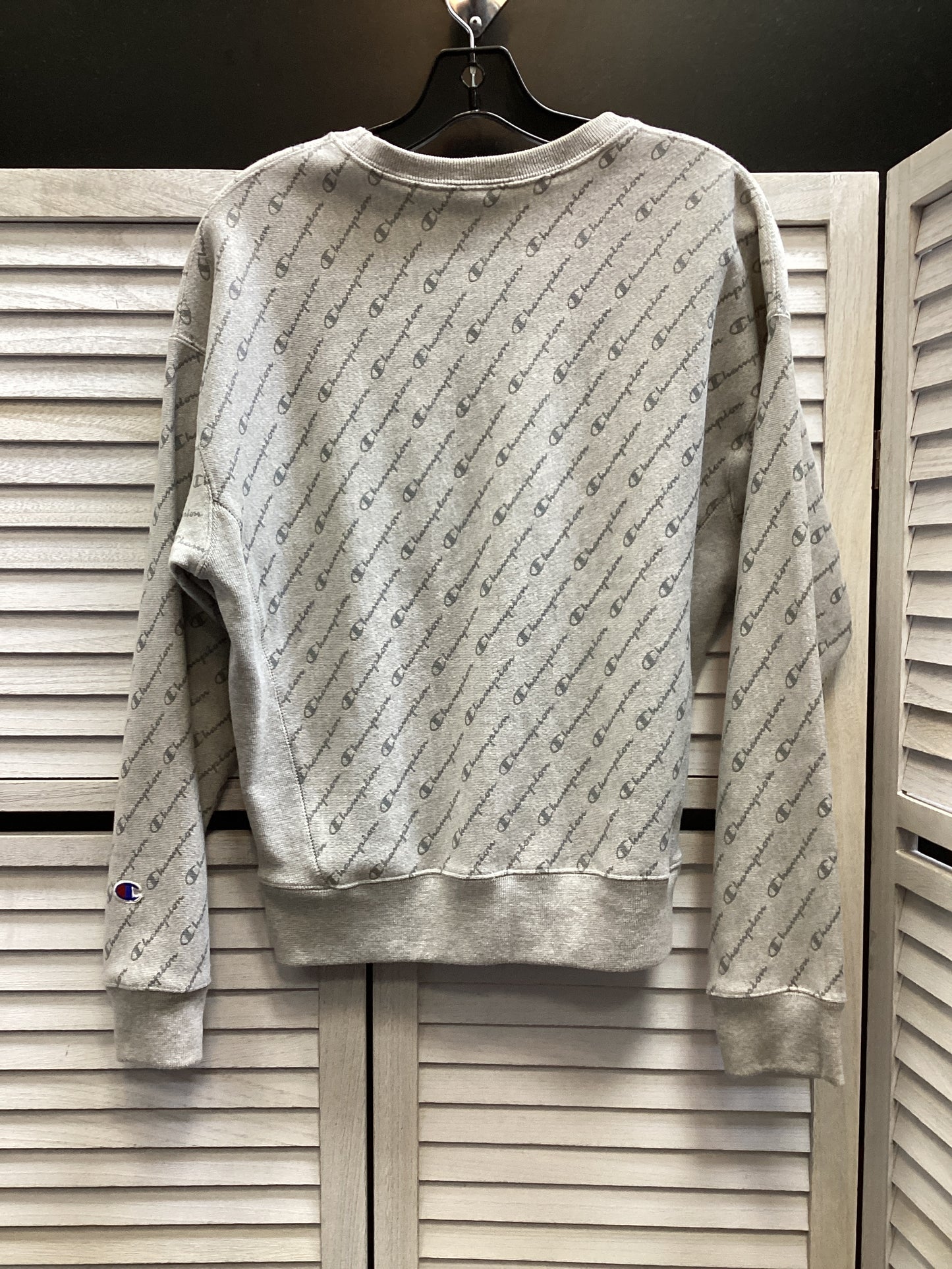 Sweatshirt Crewneck By Champion In Grey, Size: M