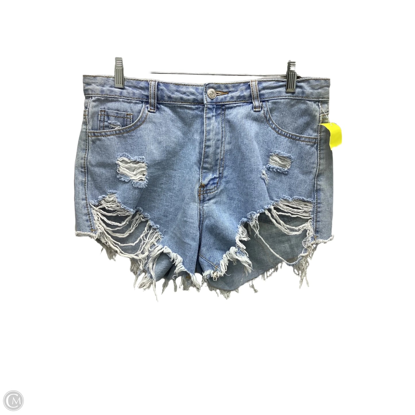 Shorts By Shein In Blue Denim, Size: L
