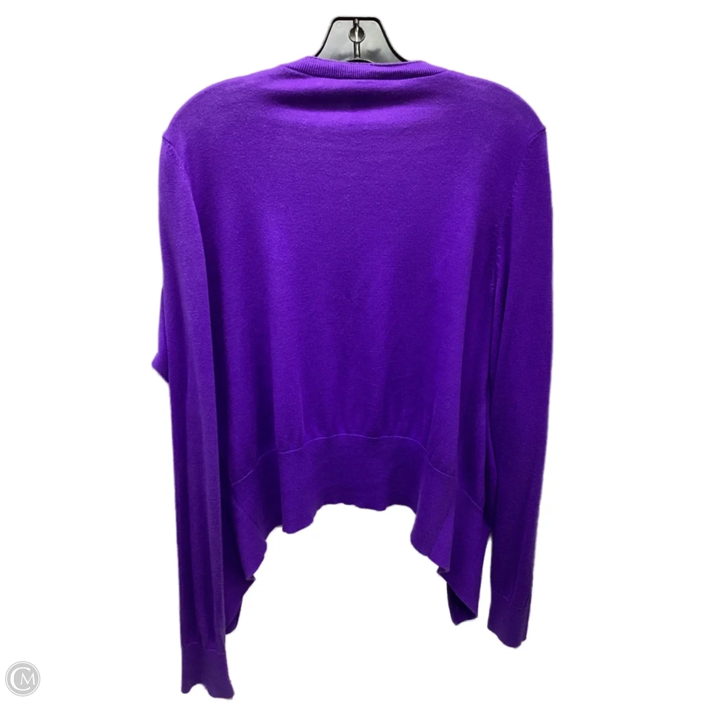 Cardigan By Lane Bryant In Purple, Size: 14