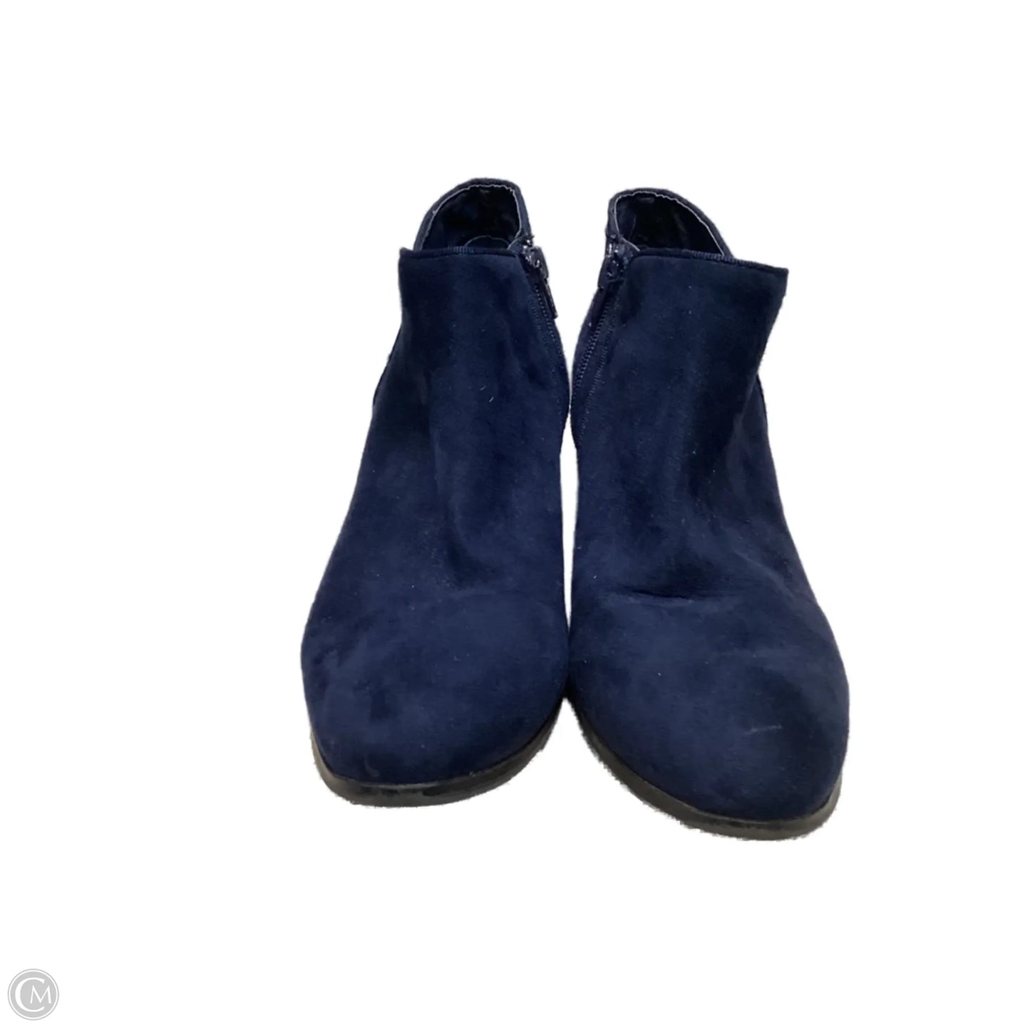 Boots Ankle Heels By Style And Co Collection Women In Navy, Size: 8.5
