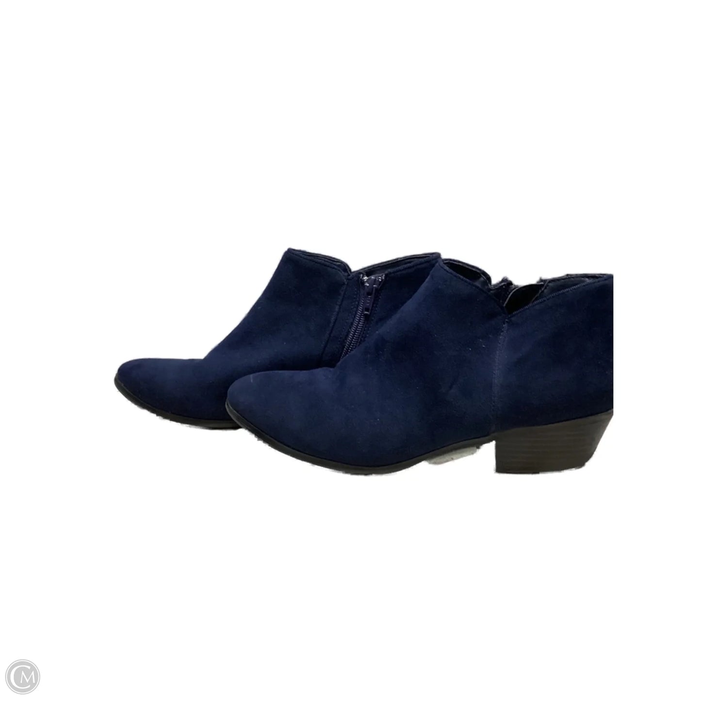 Boots Ankle Heels By Style And Co Collection Women In Navy, Size: 8.5