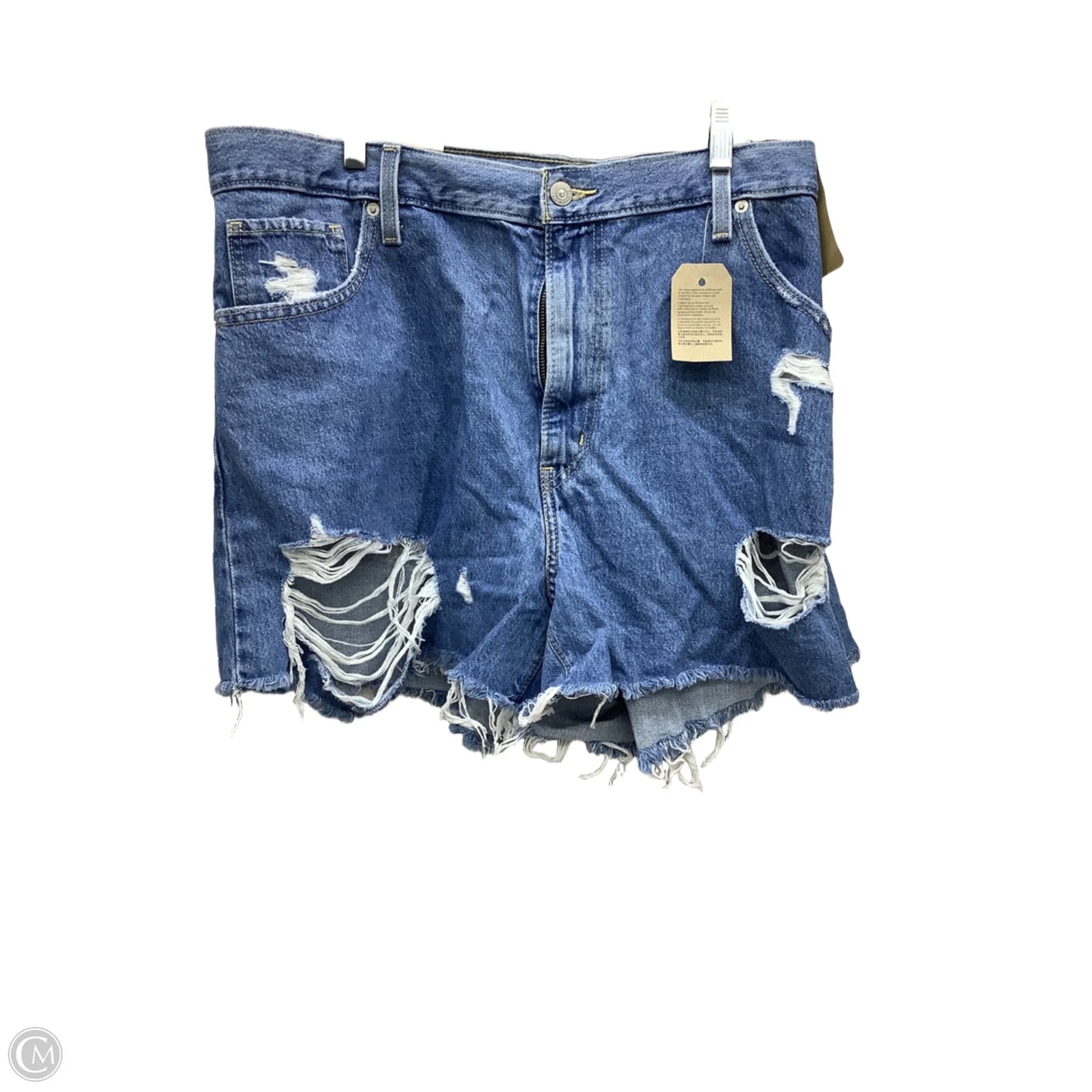 Shorts By Levis In Blue Denim, Size: 20