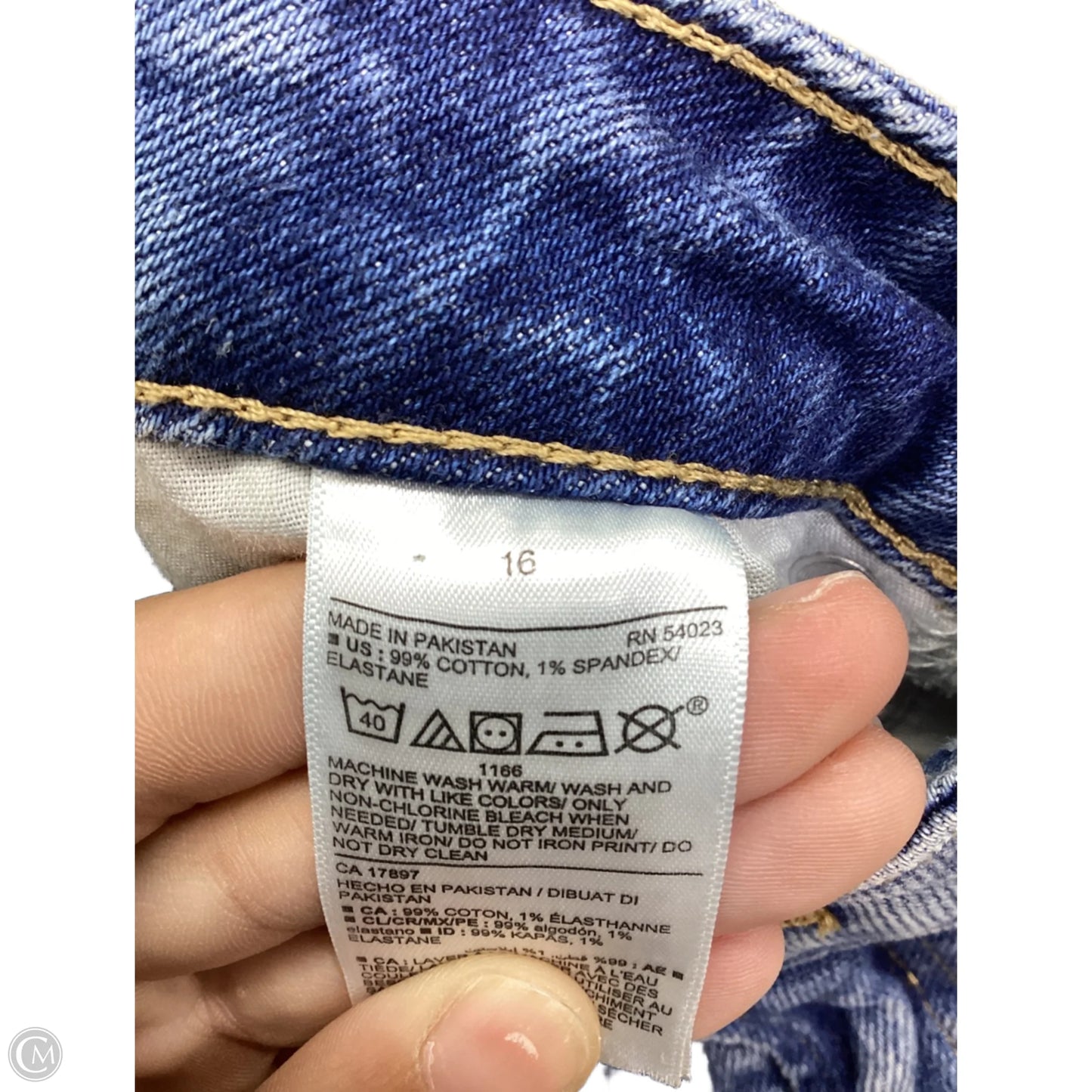 Shorts By Old Navy In Blue Denim, Size: 16