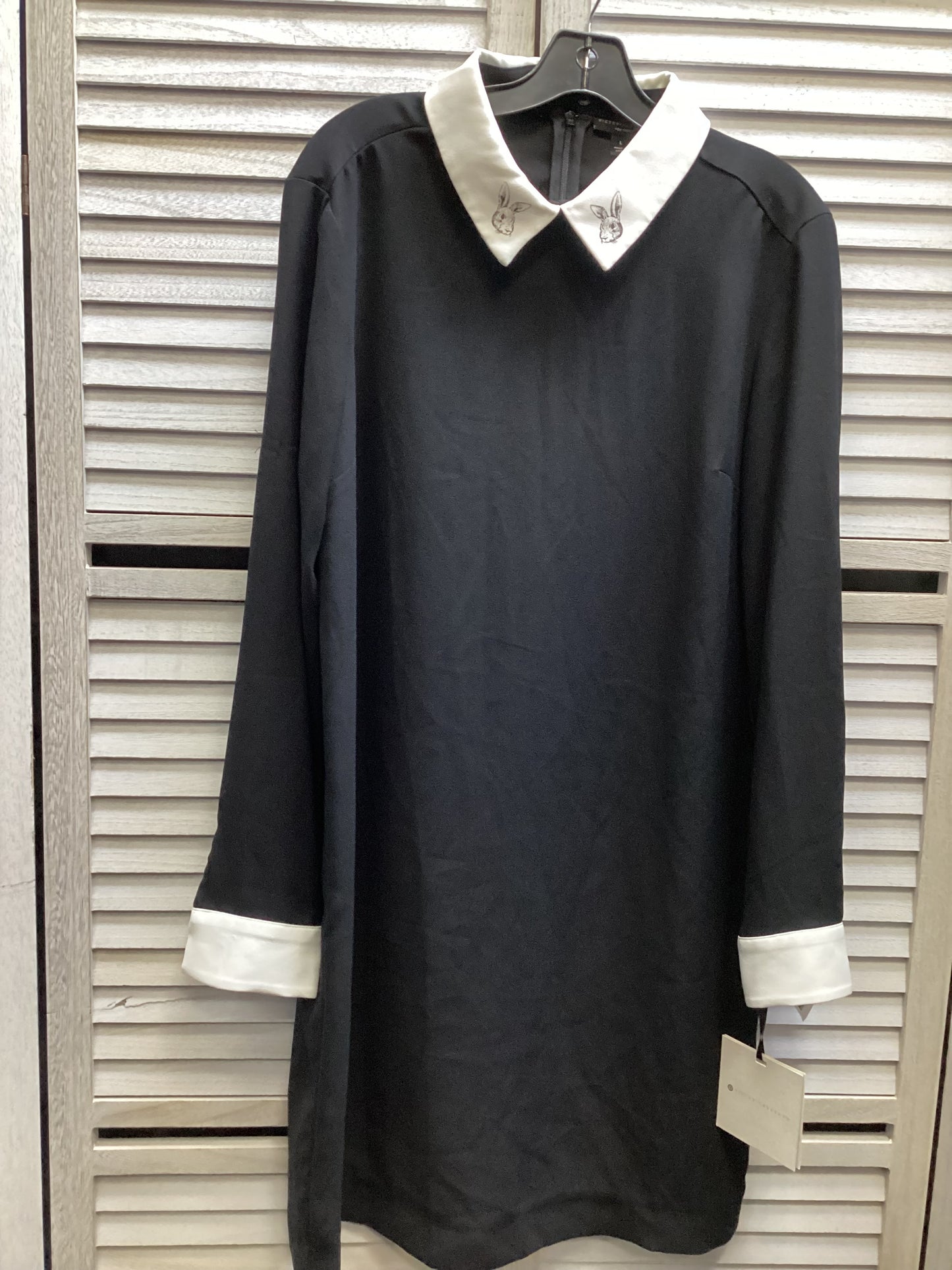 Dress Casual Midi By Clothes Mentor In Black, Size: L