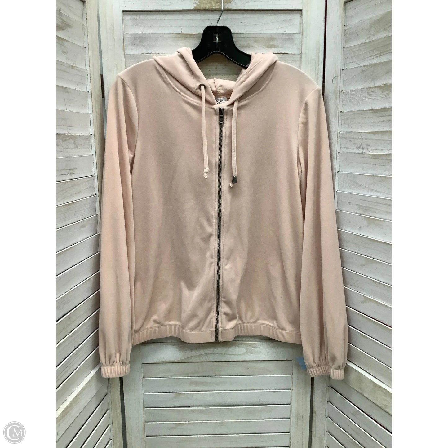 Jacket Fleece By Cable And Gauge In Pink, Size: M