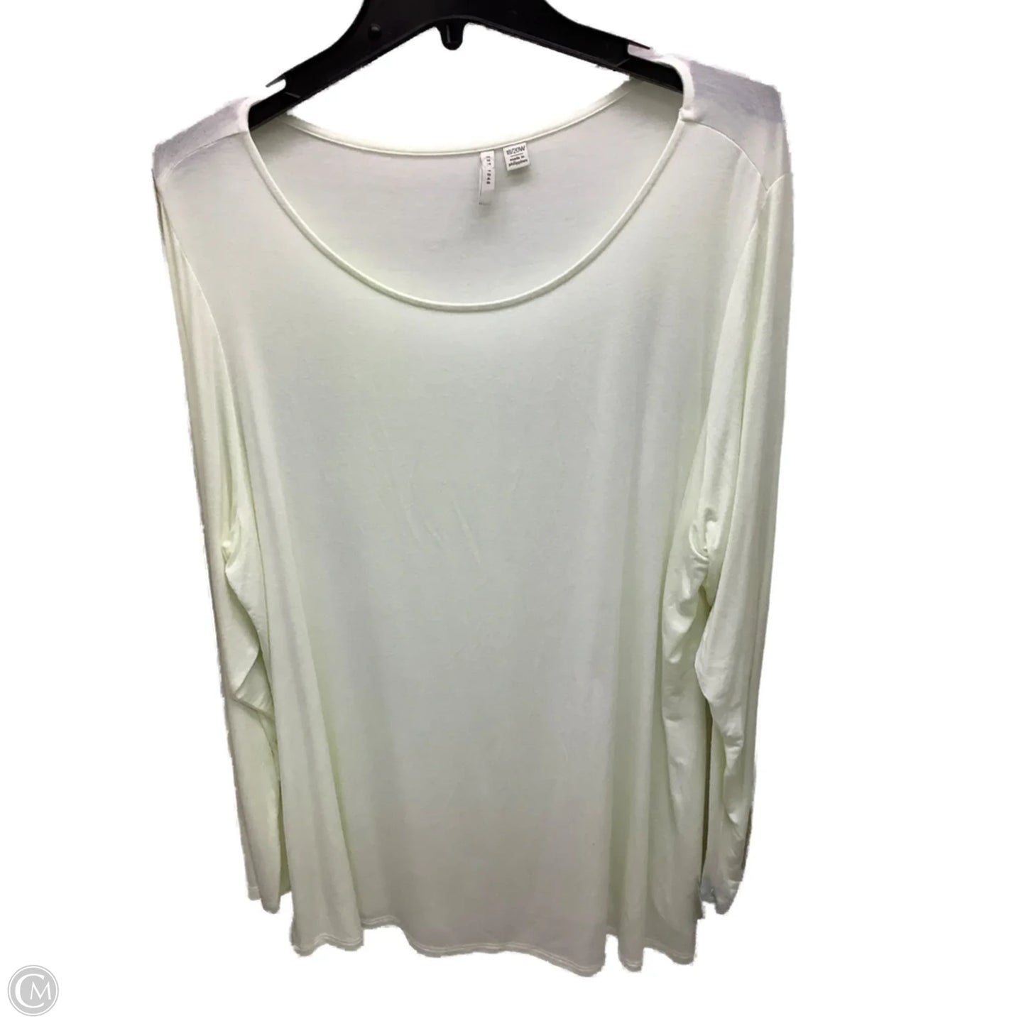 Top Long Sleeve By Cato In Yellow, Size: 3x