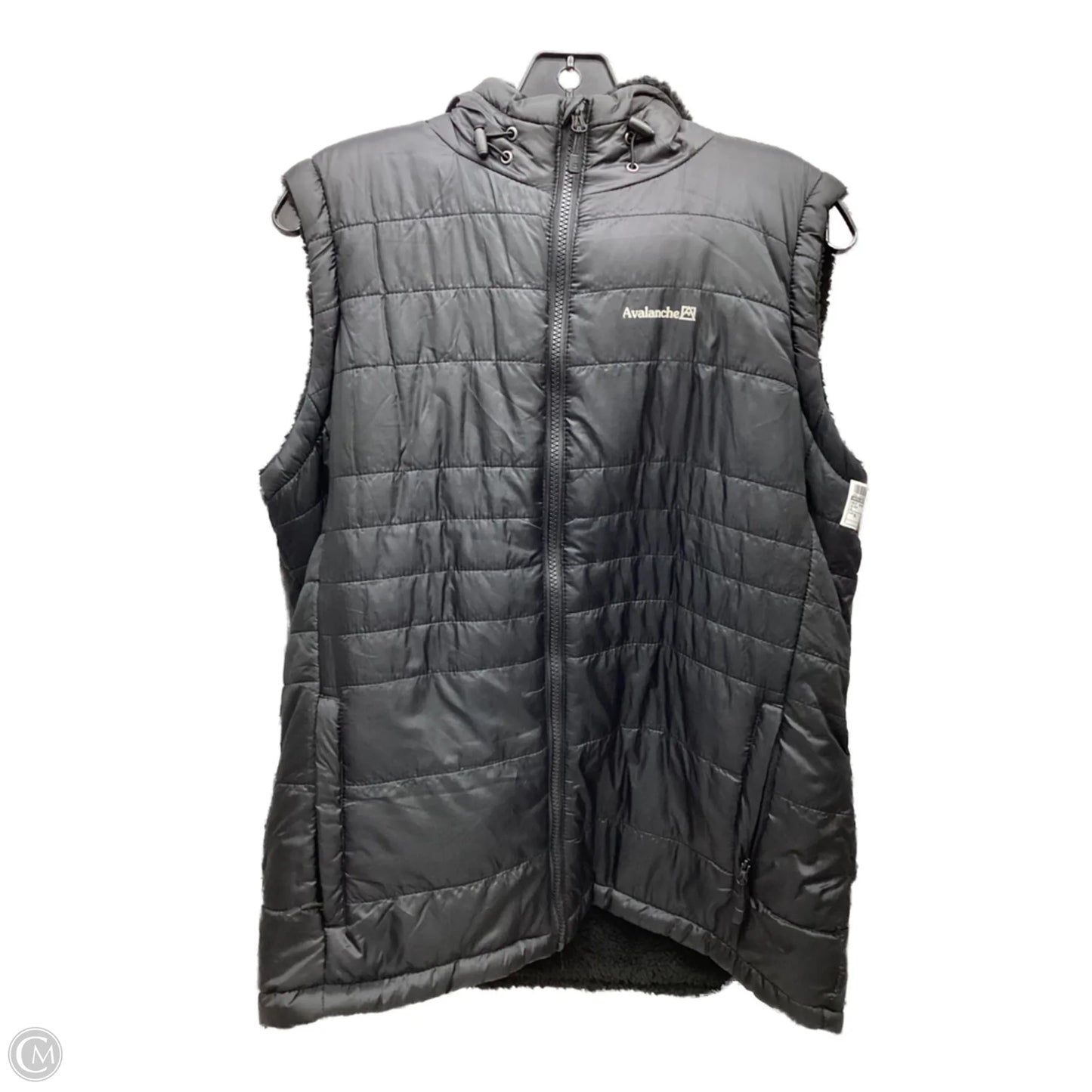 Vest Puffer & Quilted By Avalanche In Black, Size: Xl