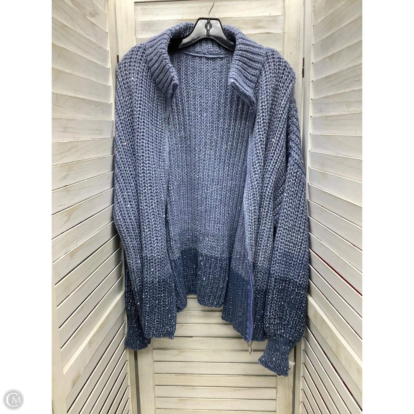 Jacket Fleece By Clothes Mentor In Blue, Size: Xl