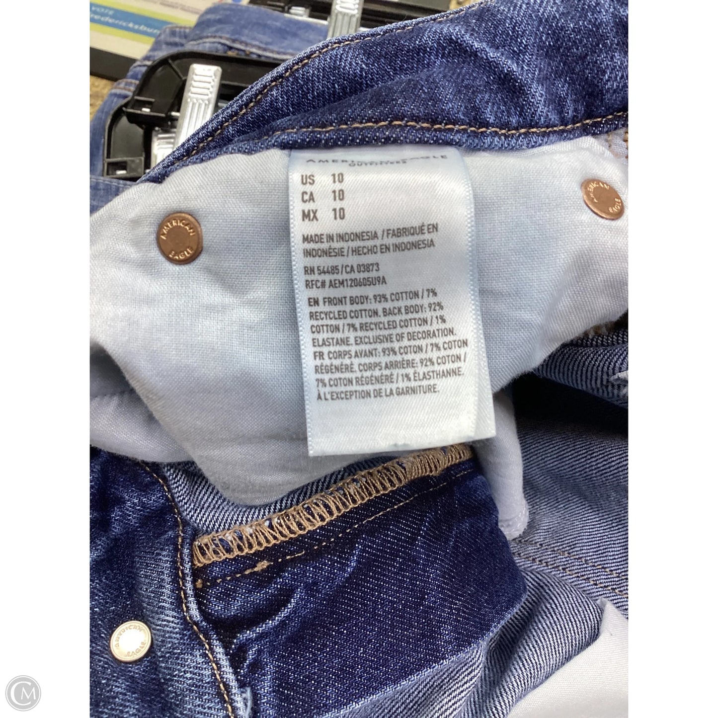 Shorts By American Eagle In Blue Denim, Size: 10