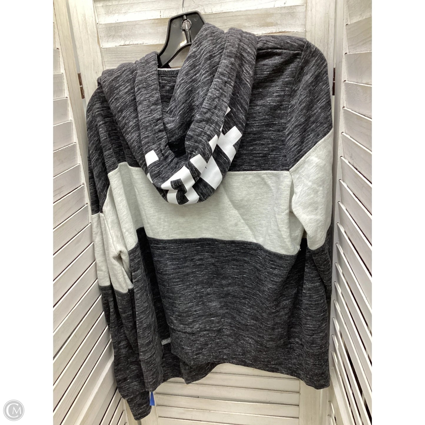 Sweatshirt Hoodie By Reflex In Grey, Size: 3x