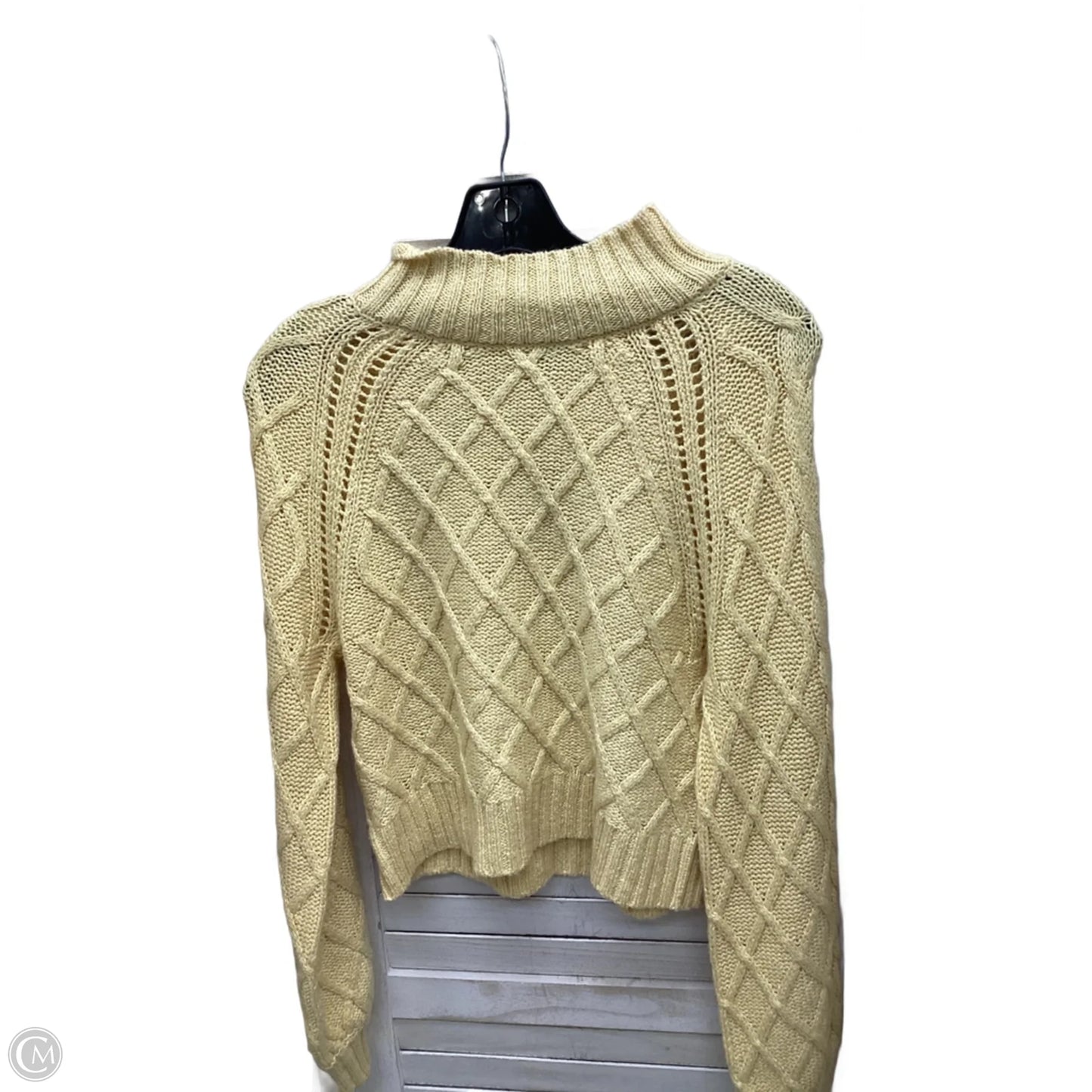 Sweater By American Eagle In Yellow, Size: S