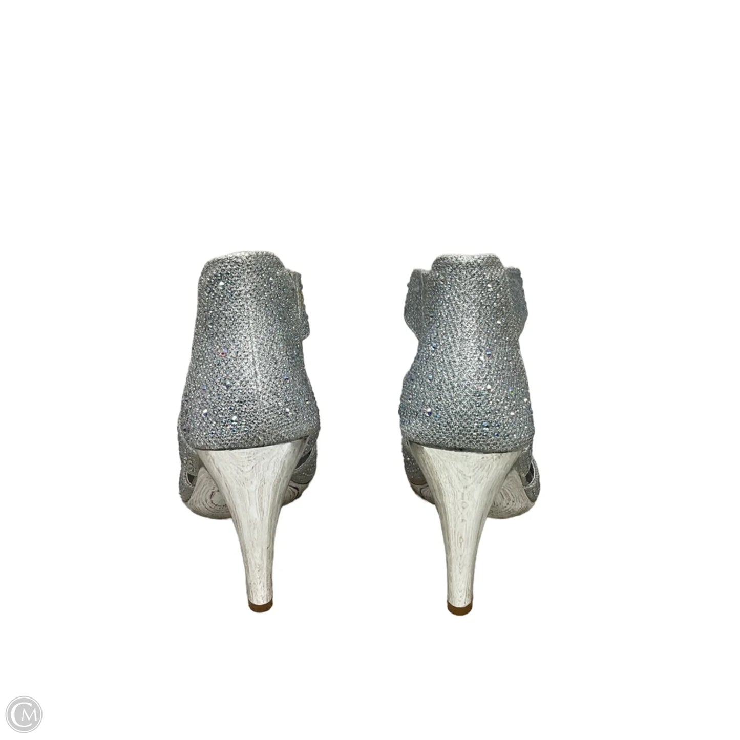 Shoes Heels Stiletto By Clothes Mentor In Silver, Size: 7.5