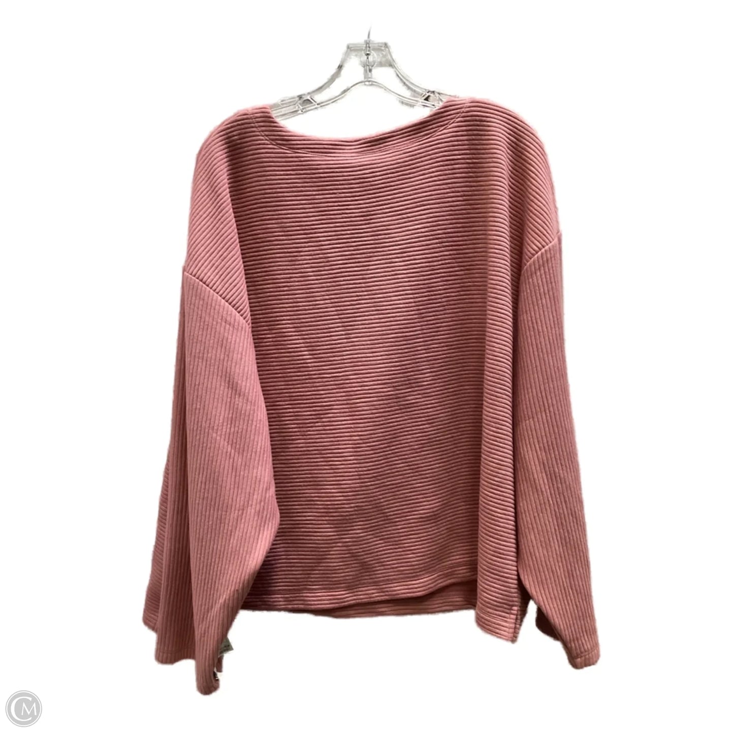 Top Long Sleeve By A New Day In Pink, Size: L