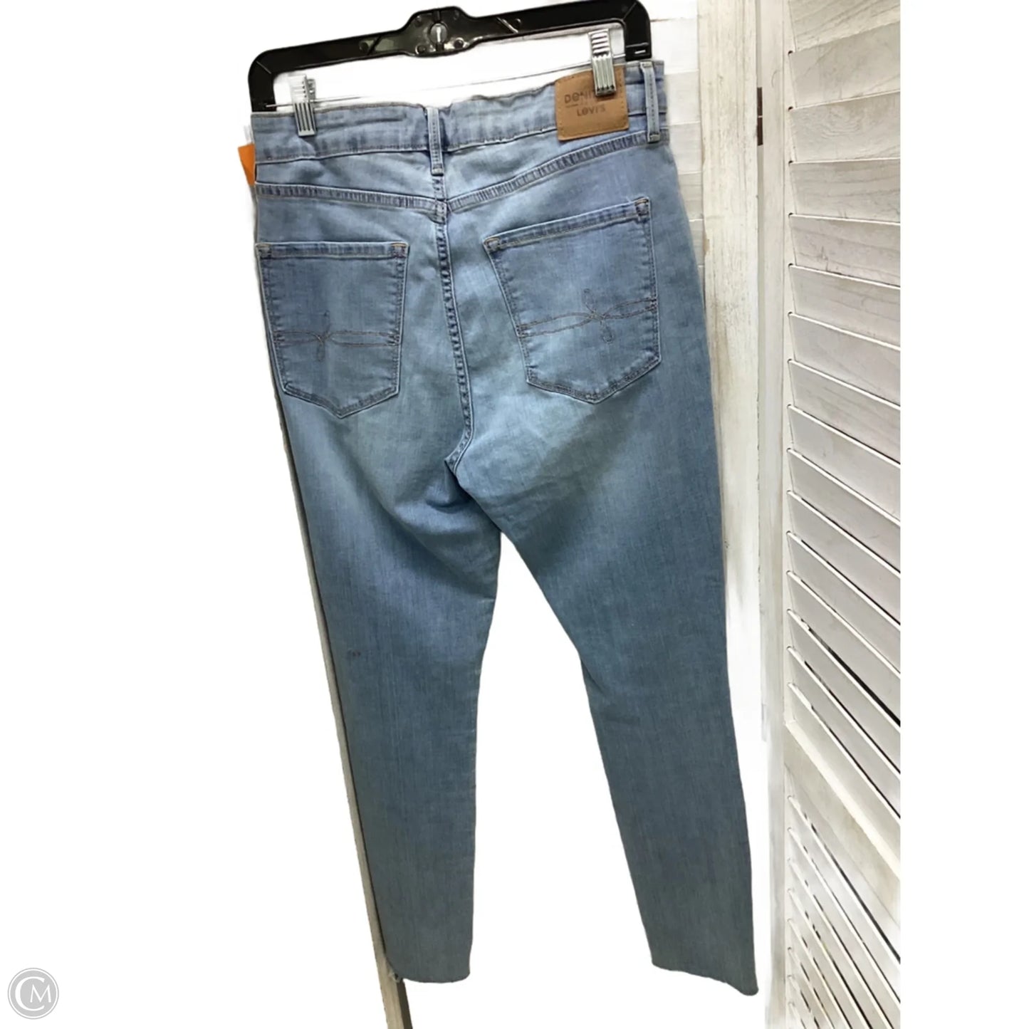 Jeans Skinny By Levis In Blue Denim, Size: 12