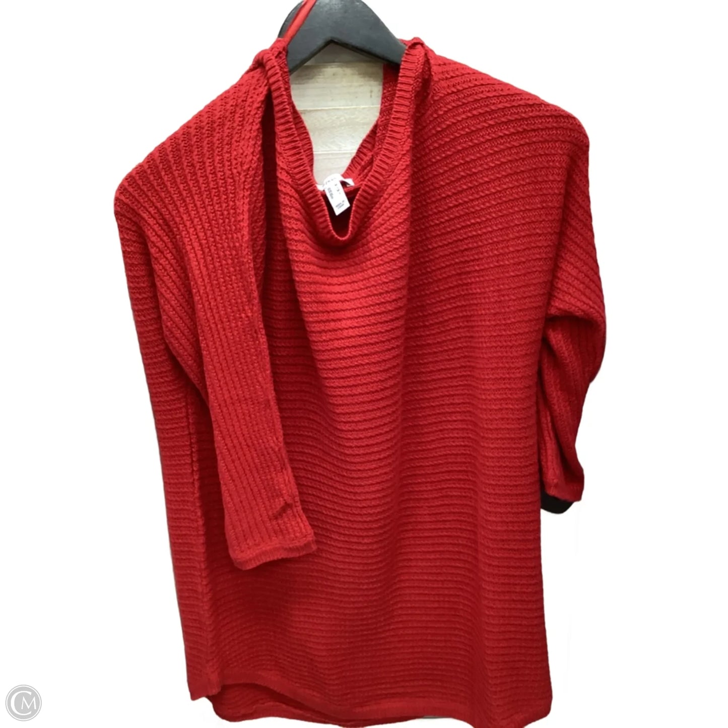 Top Long Sleeve By Isaac Mizrahi In Red, Size: M