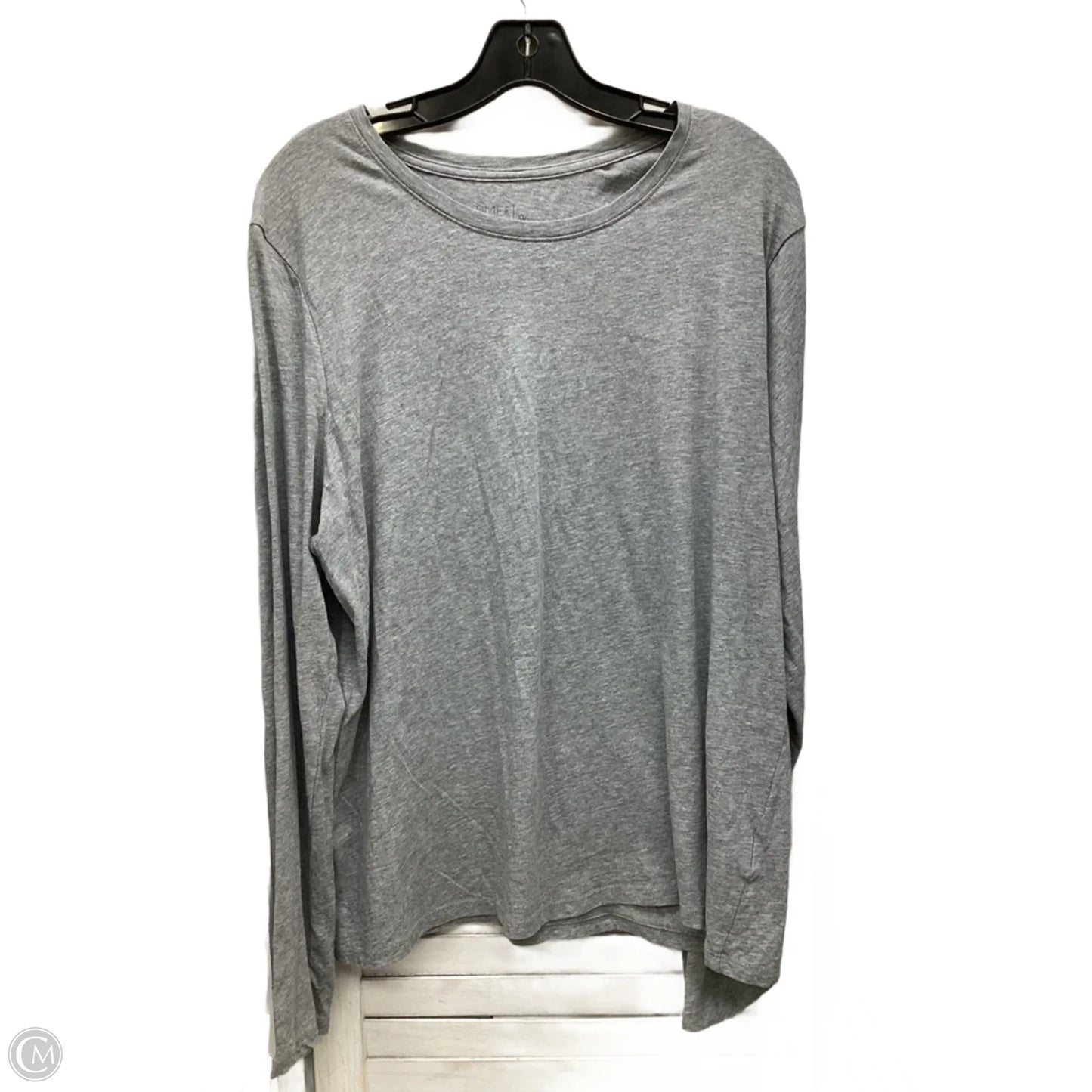 Top Long Sleeve By Time And Tru In Grey, Size: Xl