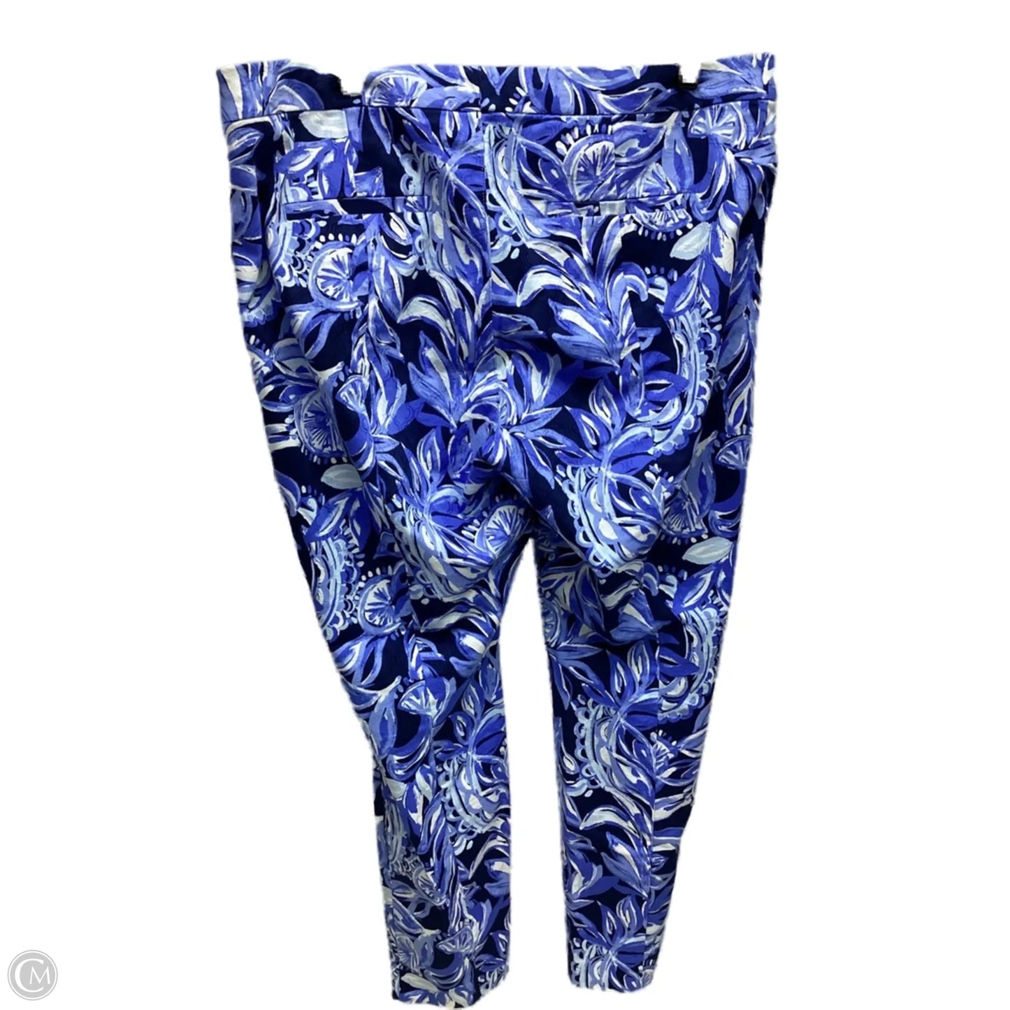 Pants Designer By Lilly Pulitzer In Blue & White, Size: 16