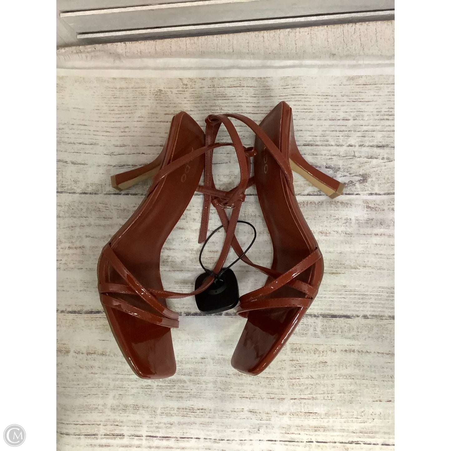 Sandals Heels Kitten By Aldo In Red, Size: 7.5