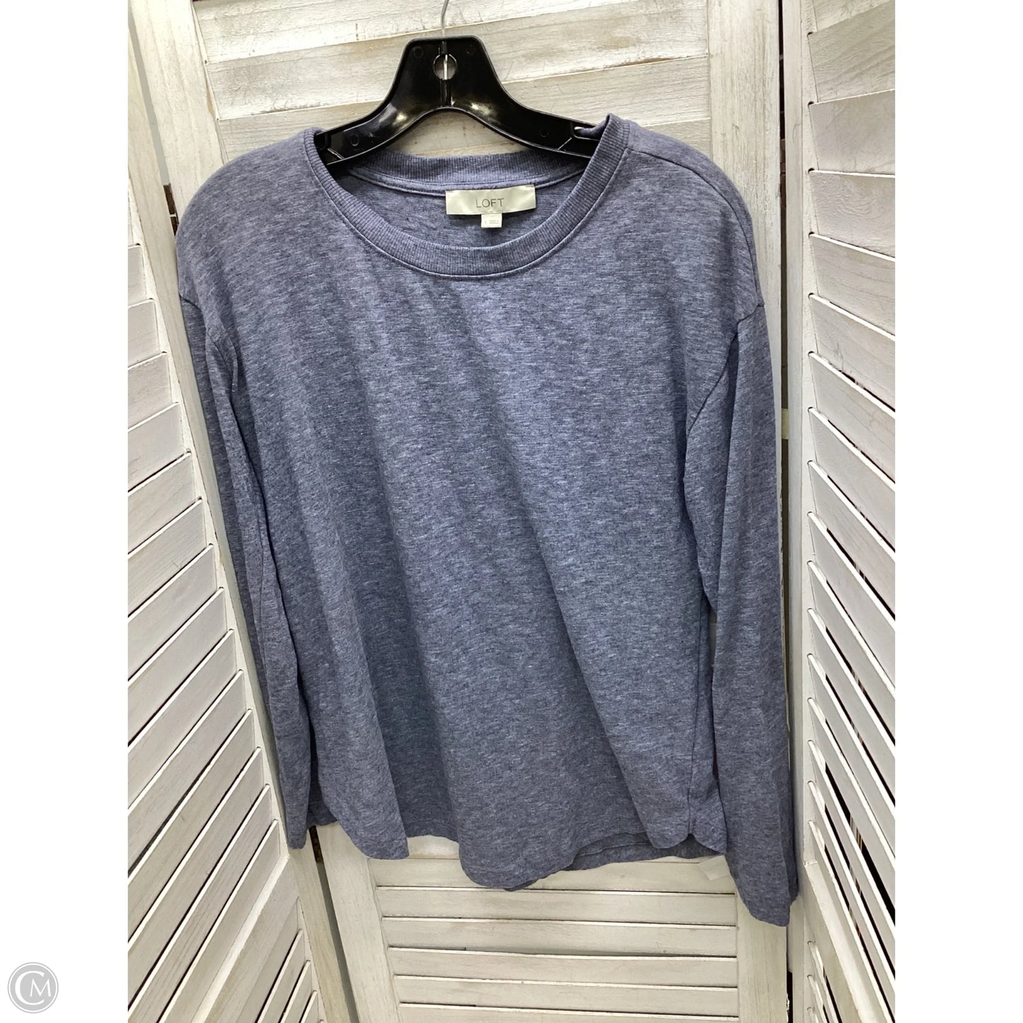 Top Long Sleeve By Loft In Grey, Size: S