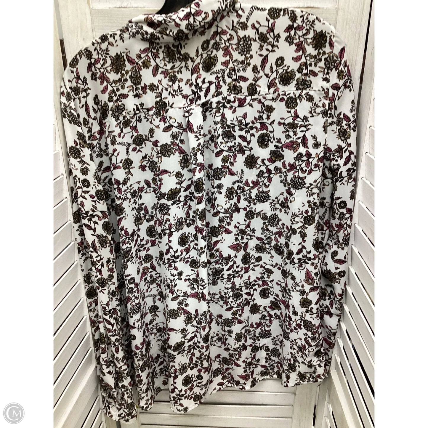 Top Long Sleeve By Loft In Multi-colored, Size: Xl