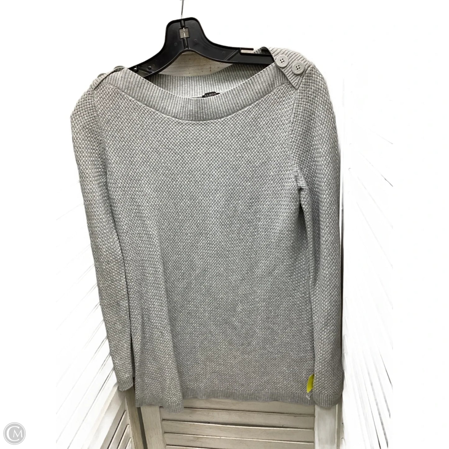 Sweater By Talbots In Grey, Size: Mp