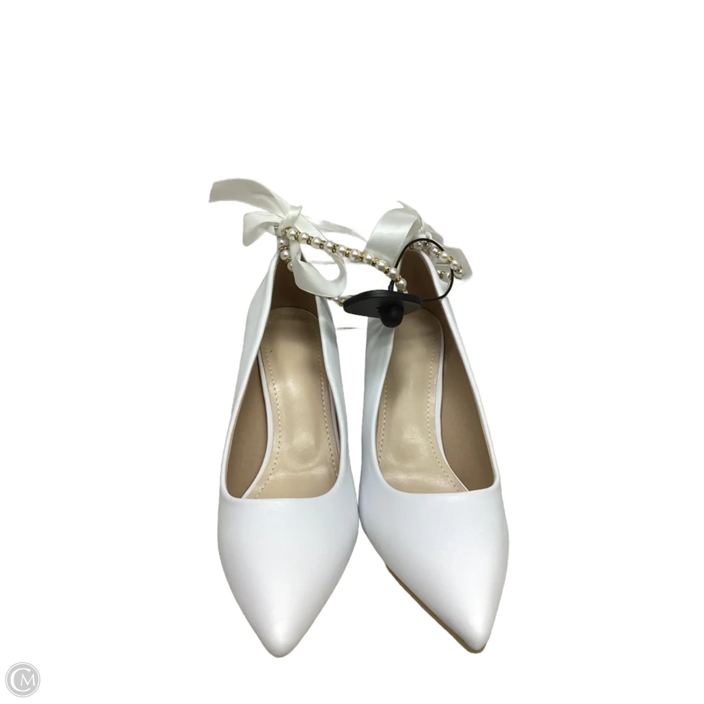 Shoes Heels Block By Clothes Mentor In White, Size: 10