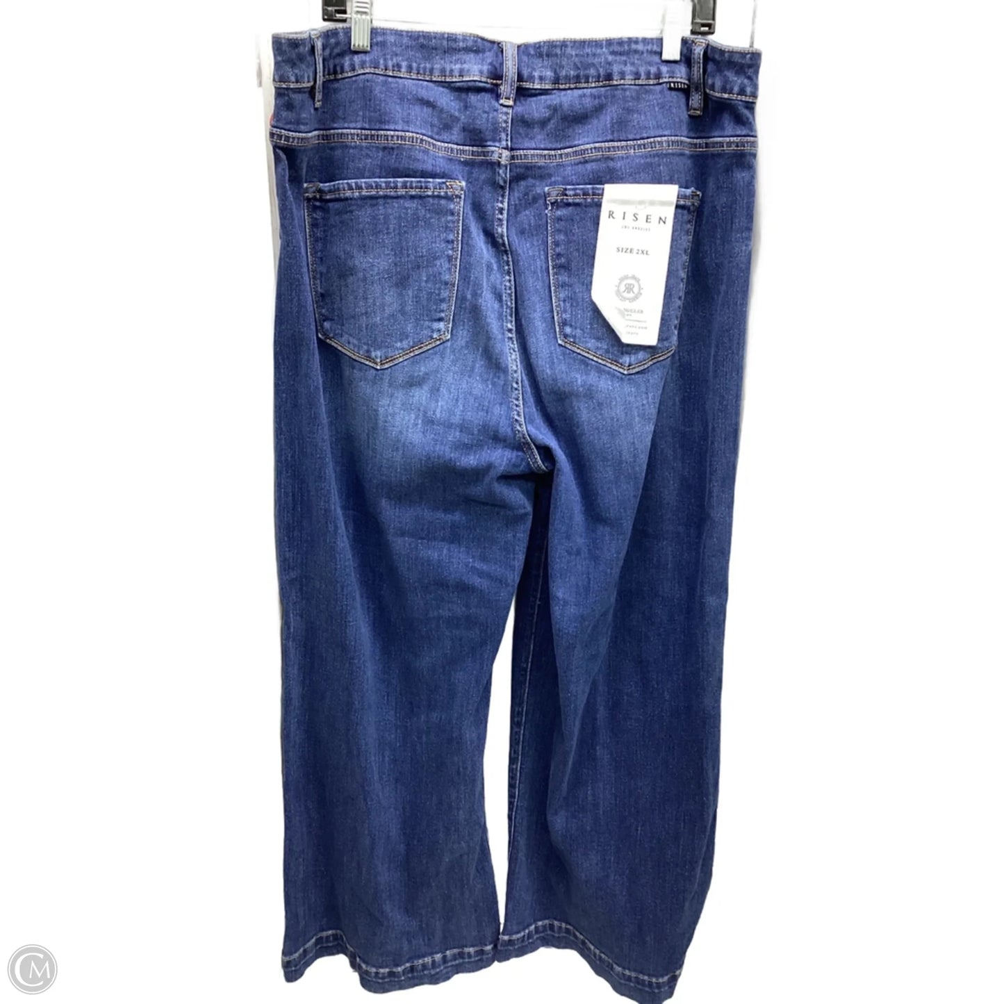 Jeans Wide Leg By Risen In Blue Denim, Size: 2x
