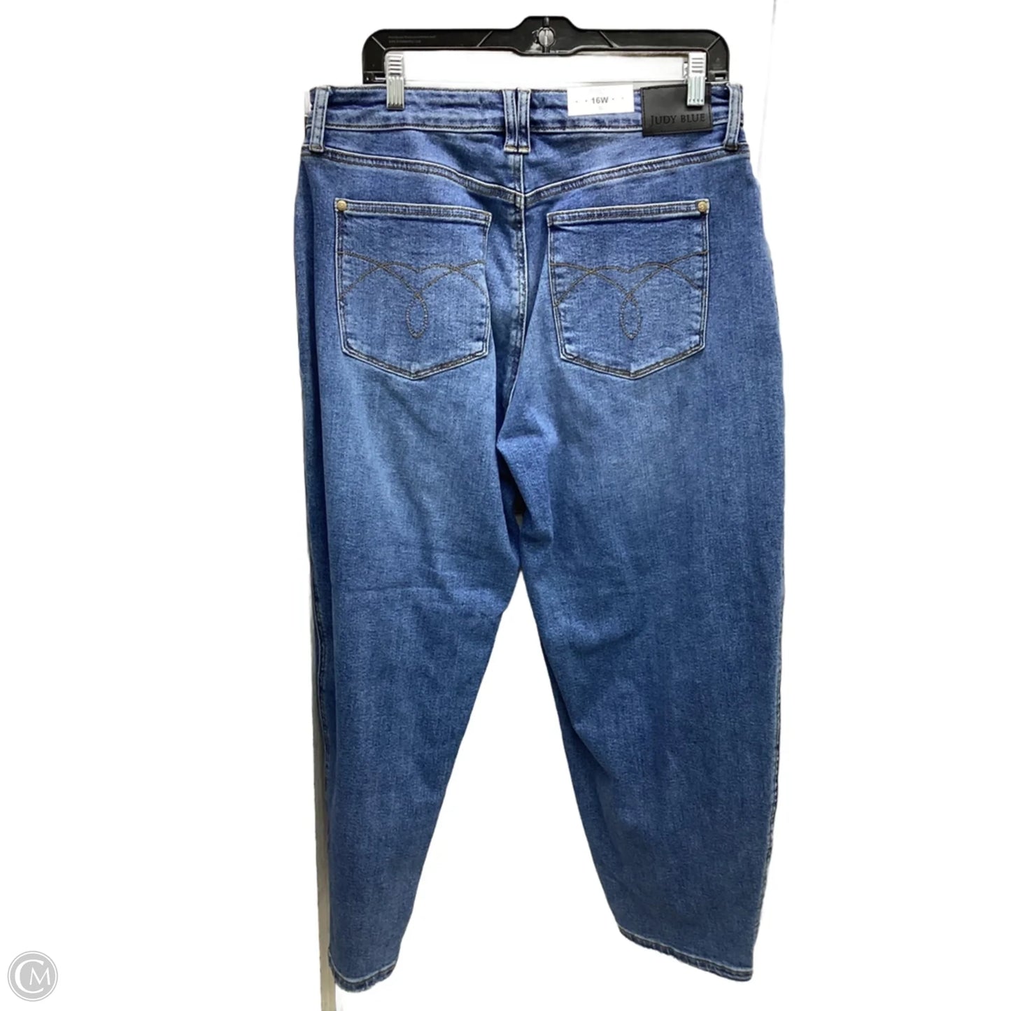 Jeans Wide Leg By Judy Blue In Blue Denim, Size: 16