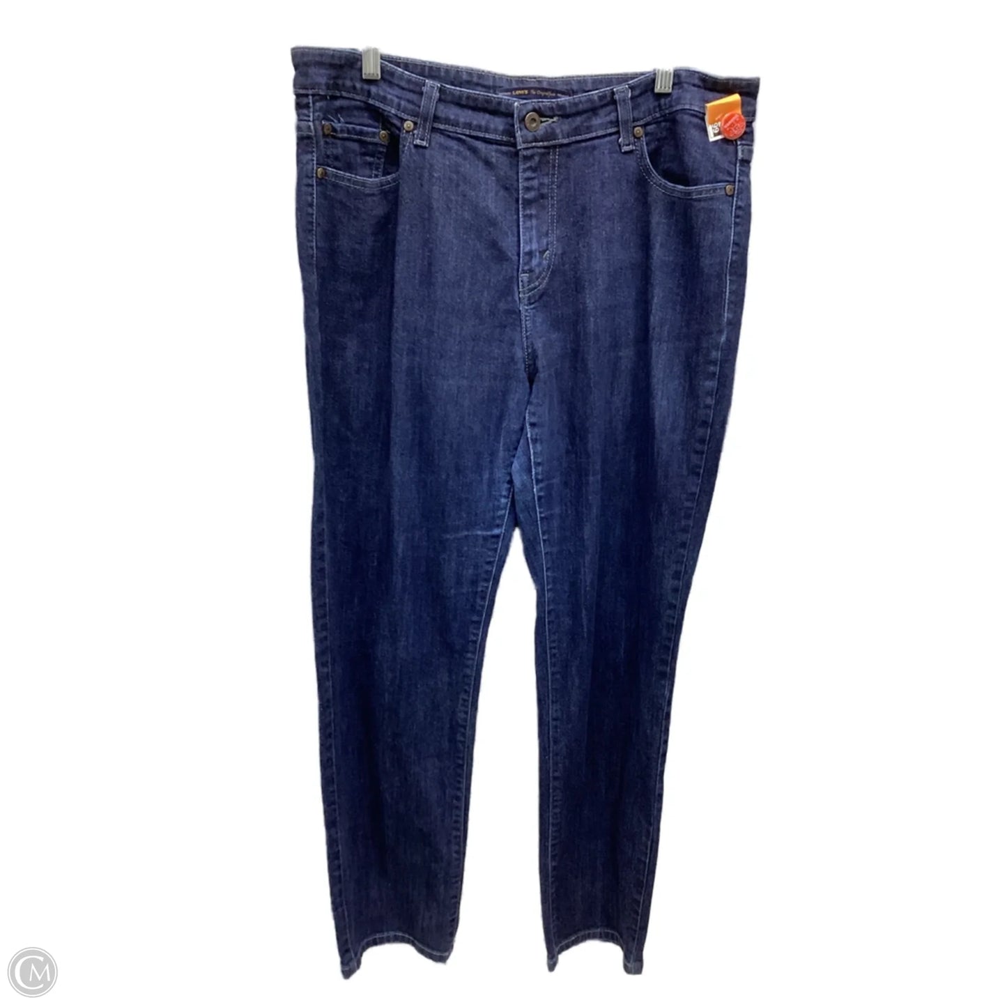 Jeans Skinny By Levis In Blue Denim, Size: 14