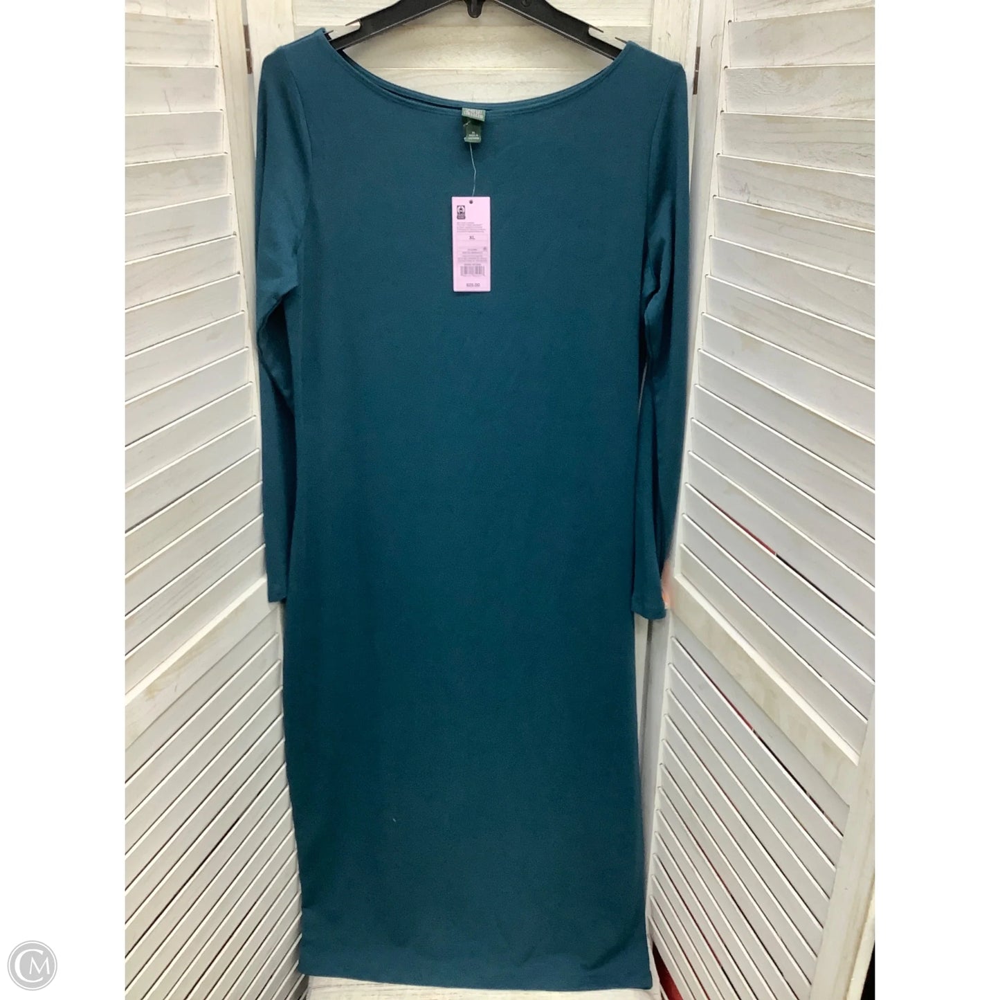 Dress Casual Midi By Wild Fable In Blue, Size: Xl