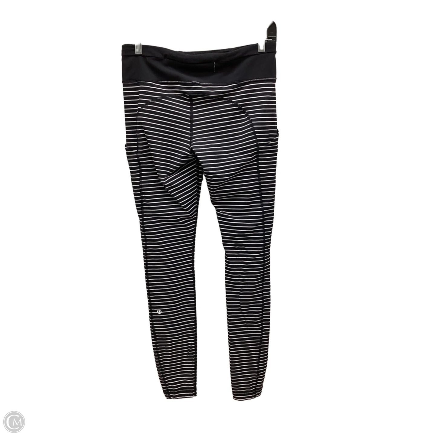 Athletic Leggings By Lululemon In Black & White, Size: 8