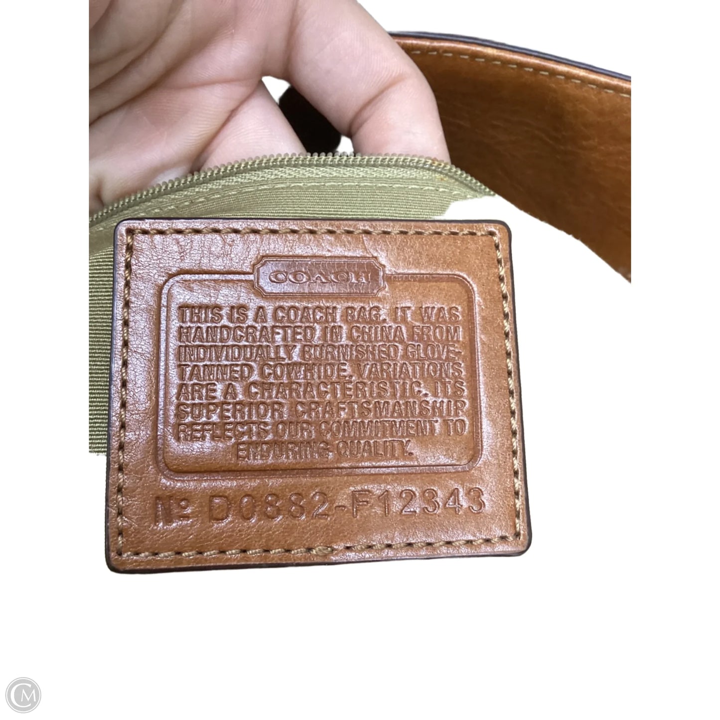Handbag Designer By Coach, Size: Medium