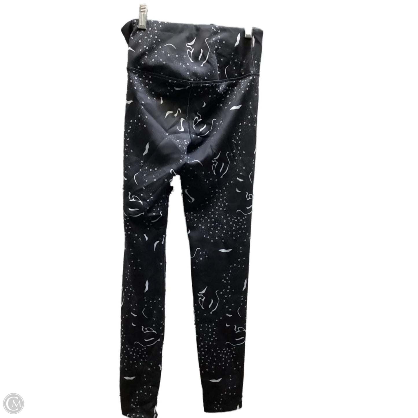 Athletic Leggings By Under Armour In Black & White, Size: S
