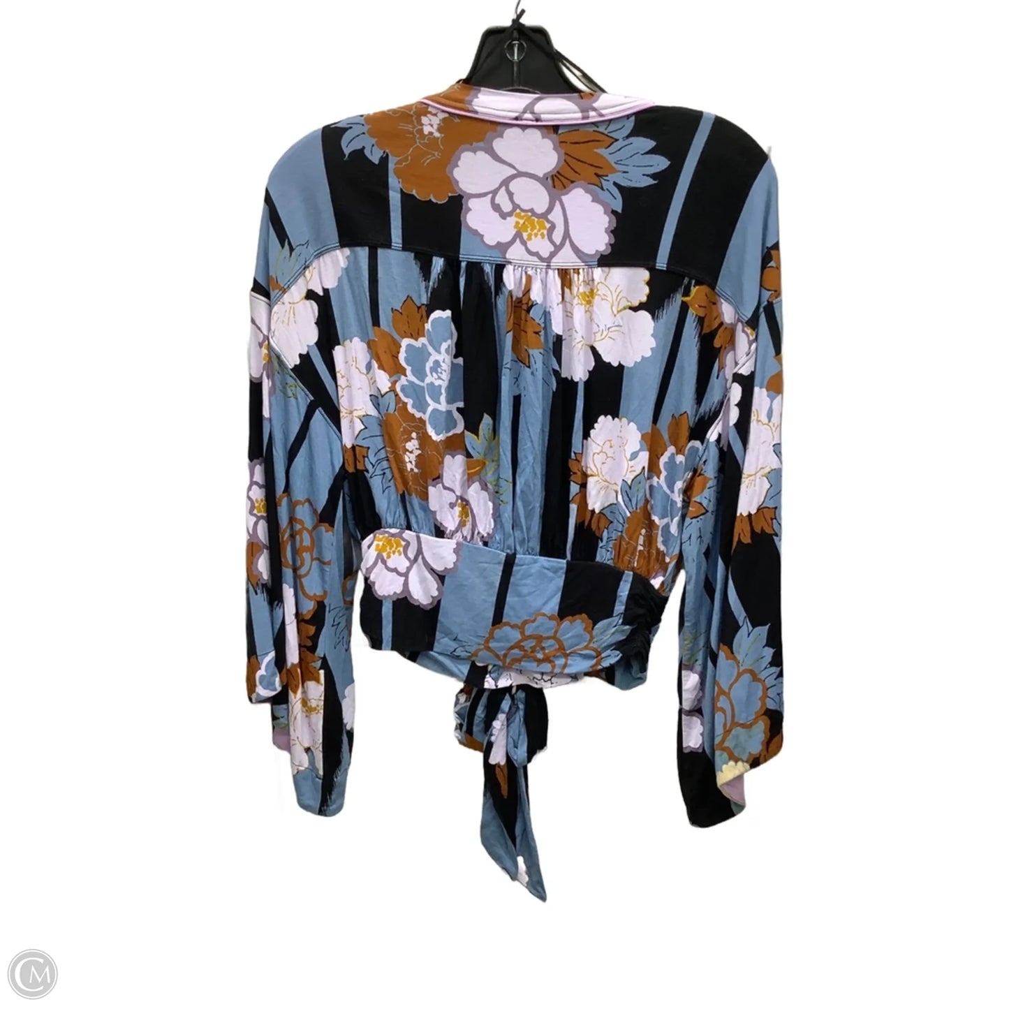 Top Long Sleeve By Free People In Floral Print, Size: Xs