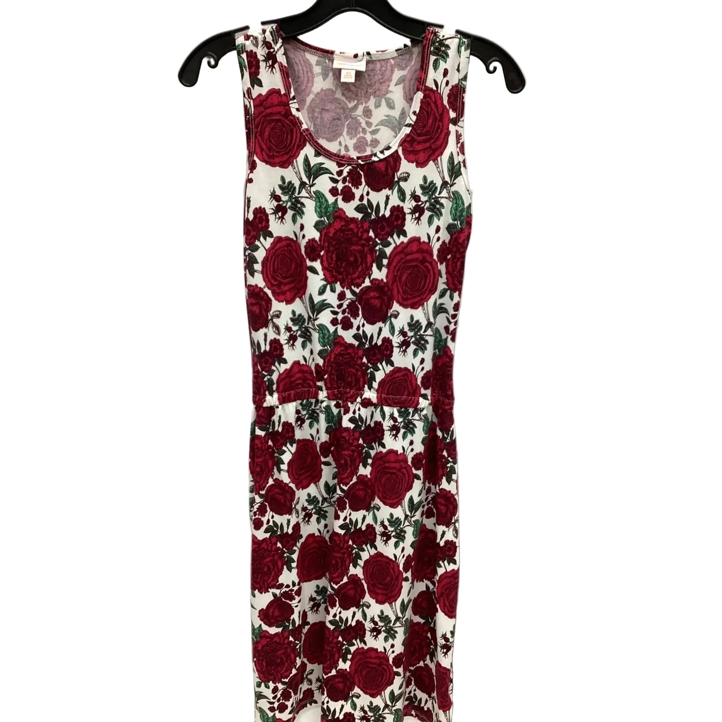 Dress Casual Midi By Lularoe In Floral Print, Size: Xs