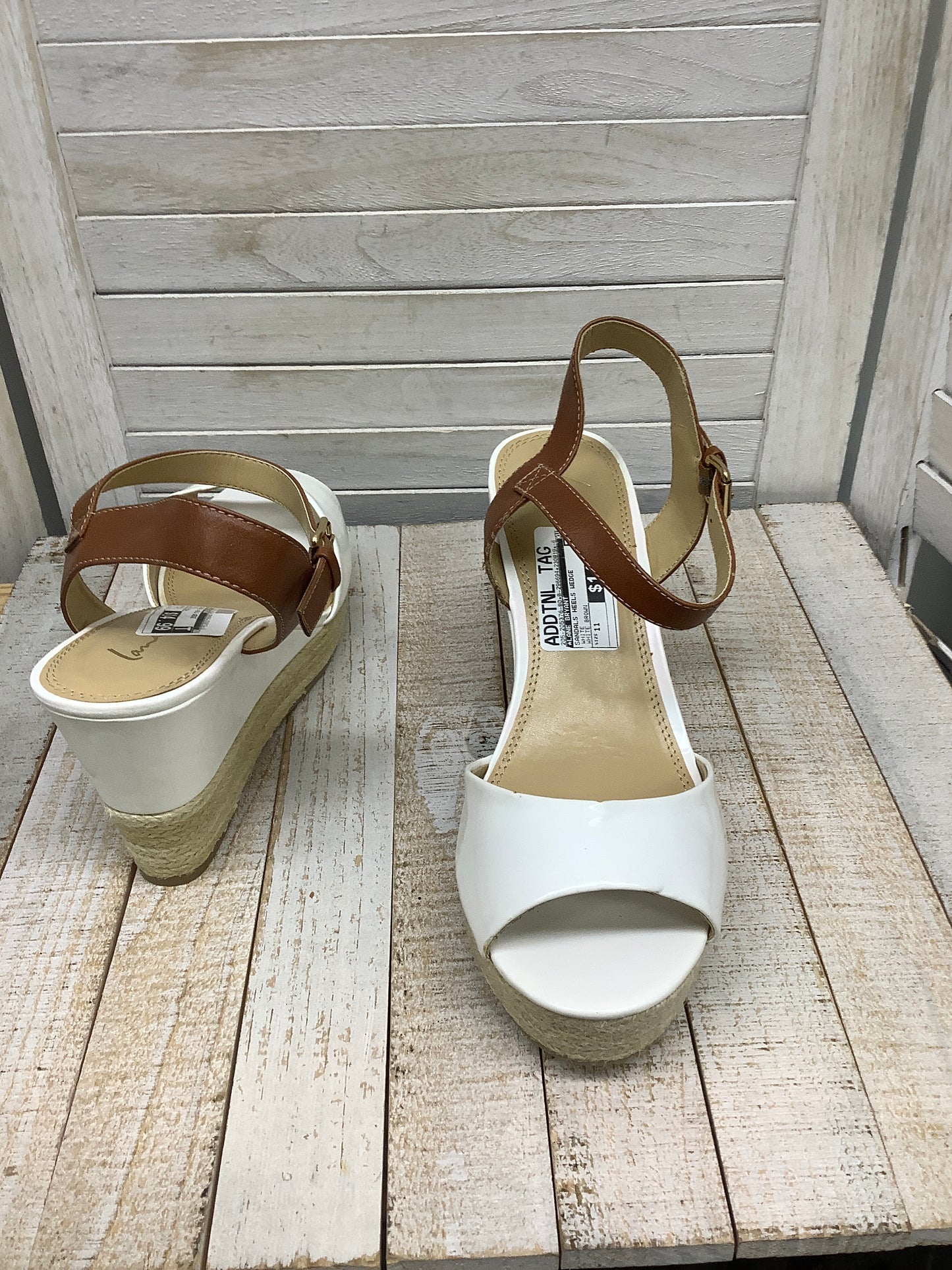 Sandals Heels Wedge By Lane Bryant Size: 11