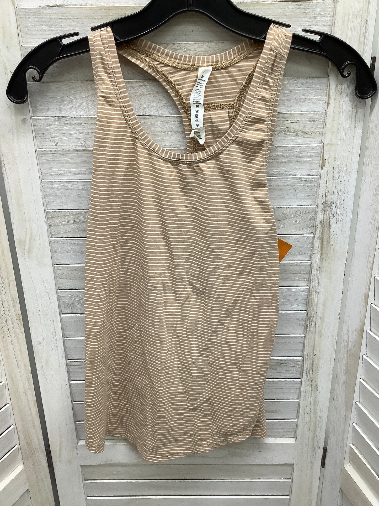Athletic Tank Top By Lululemon Size: 2